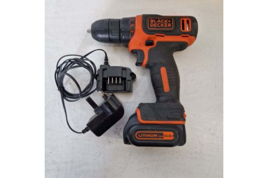 Black & Decker Model BDCDD12 Cordless Drill with Lithium 10.8V Battery & Charger. Capacity 10mm. - Image 2 of 4