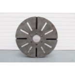 33" Diameter Face Plate. Thickness 3". Hole Through Middle 6". PCD of Bolt Holes 9 1/4".