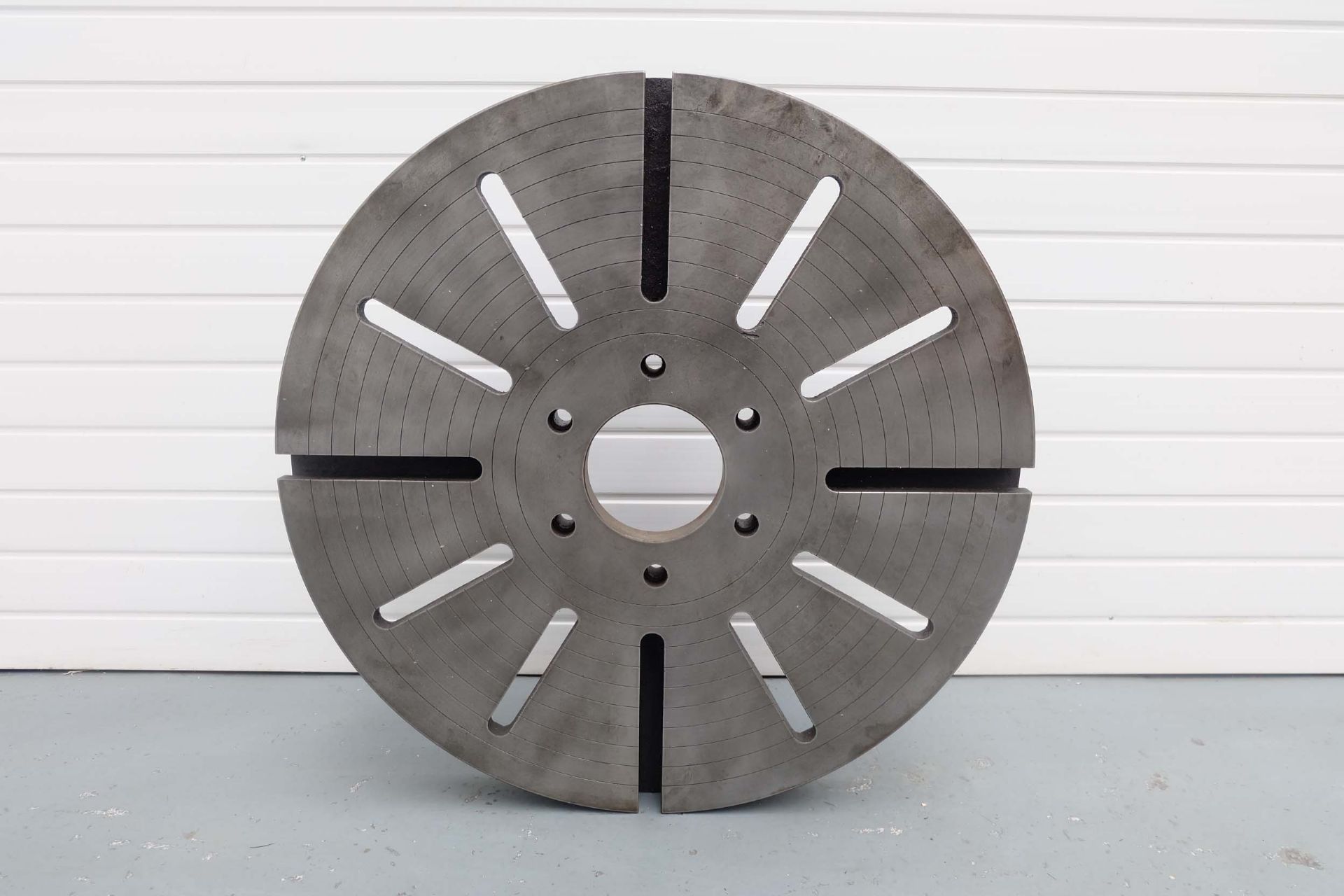 33" Diameter Face Plate. Thickness 3". Hole Through Middle 6". PCD of Bolt Holes 9 1/4".
