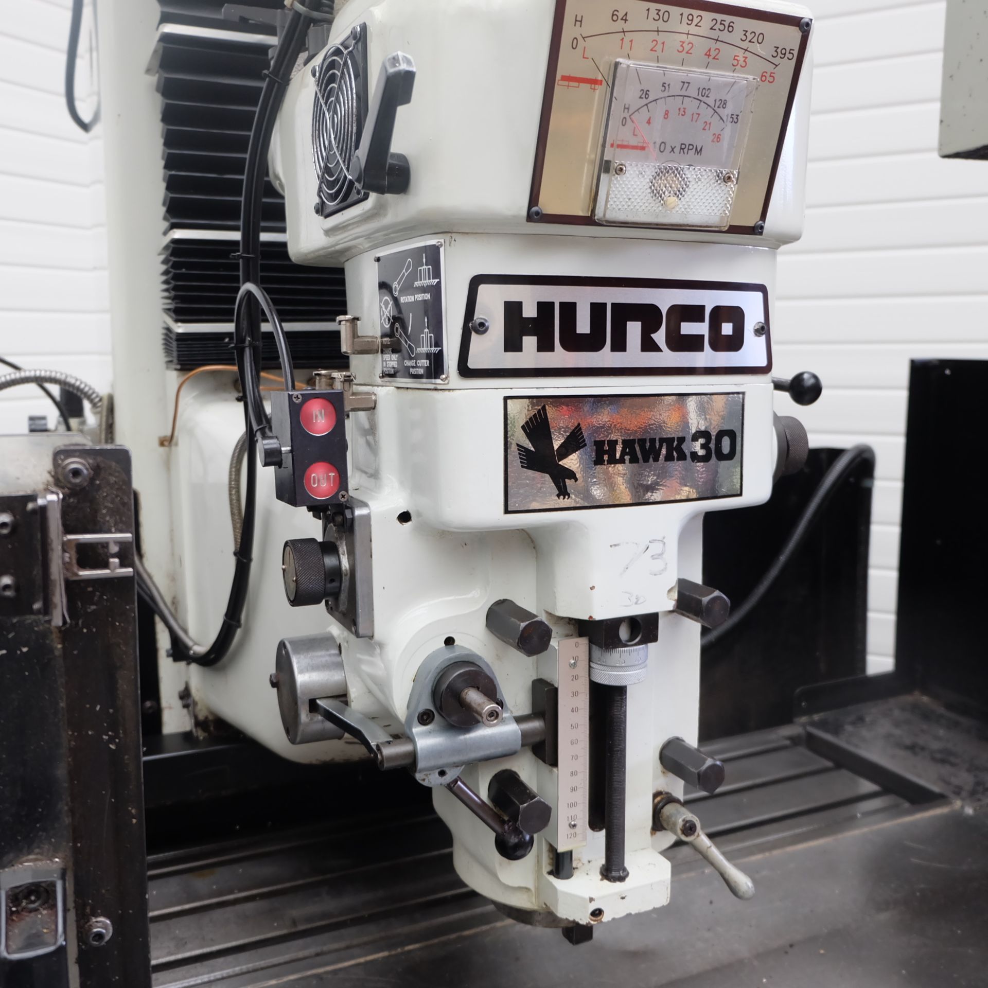 Hurco Hawk 30 CNC 3 Axis Vertical CNC Mill With Ultimax SSM Control. Table Size: 52" x 11". X Axis T - Image 4 of 15