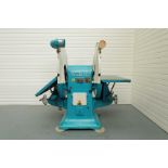 Wadkin Model J.W. 36" Double Disc Sander. Diameter of Sanding Discs 36". Size of Worktables 40" x 19