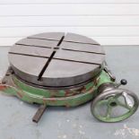 Huron Type 16.084 Rotary Table. Table Diameter 600mm. Table Height 180mm.