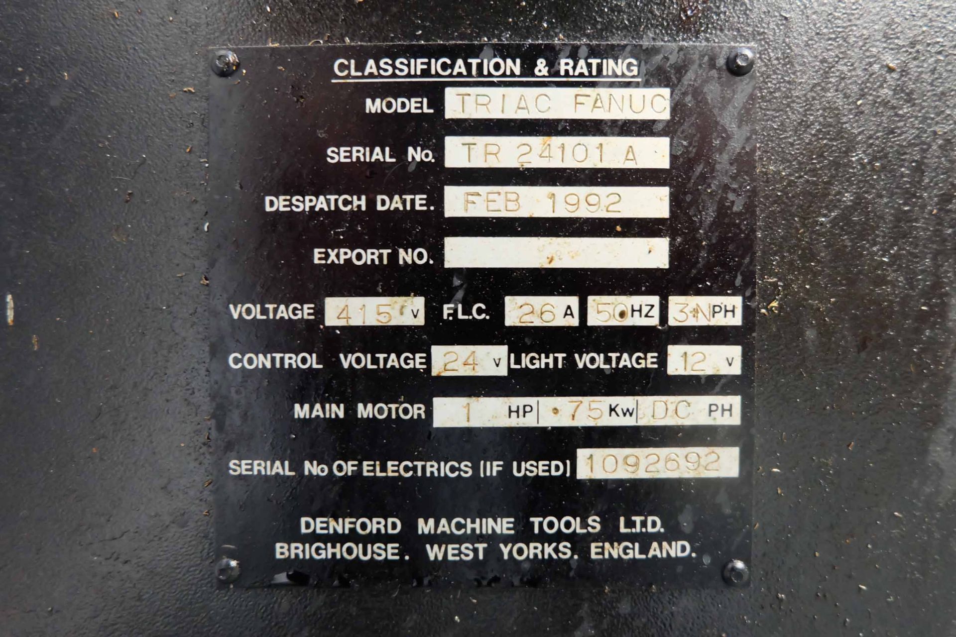 Denford Model Triac-Fanuc ATC CNC Milling Machine With 6 Station Auto Tool Changer. Fanuc Series O-M - Bild 8 aus 9