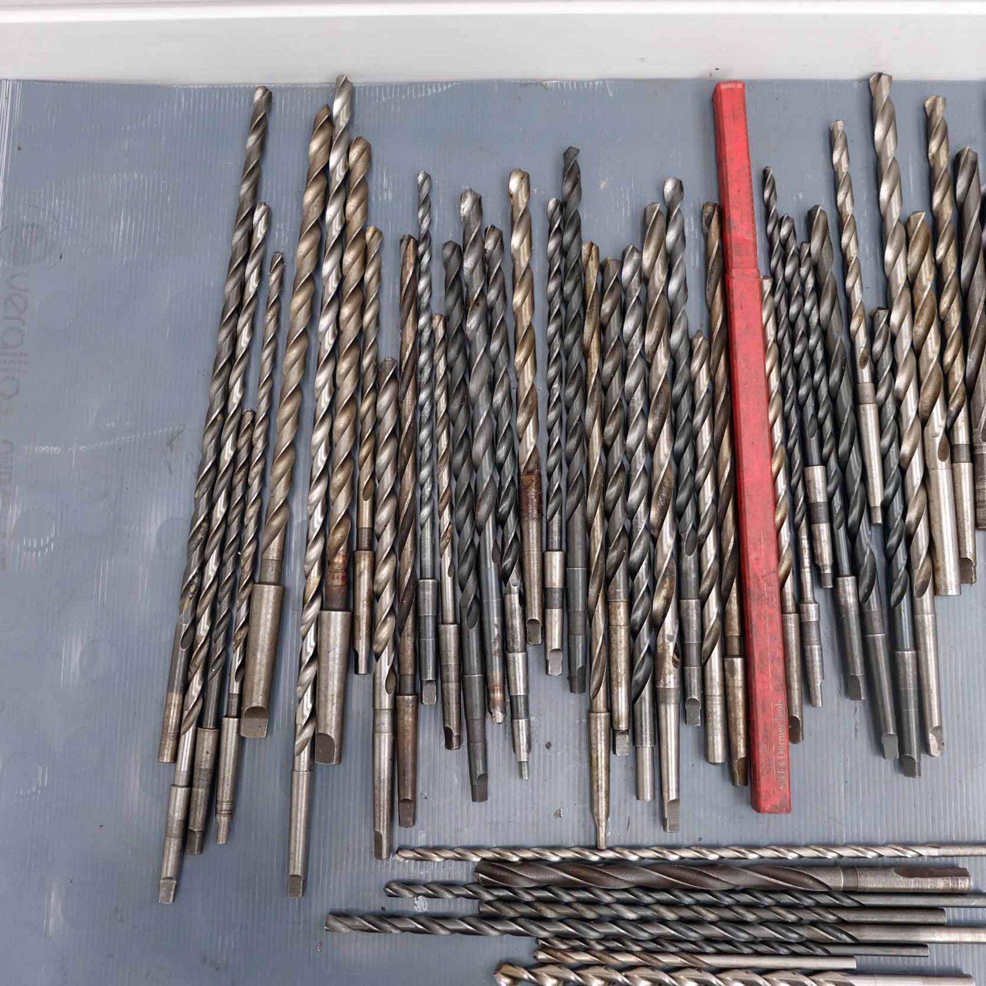 Quantity of Long Series Twist Drills. Various Imperial Sizes. 1 & 2 Morse Taper Straight Shank. - Image 2 of 4