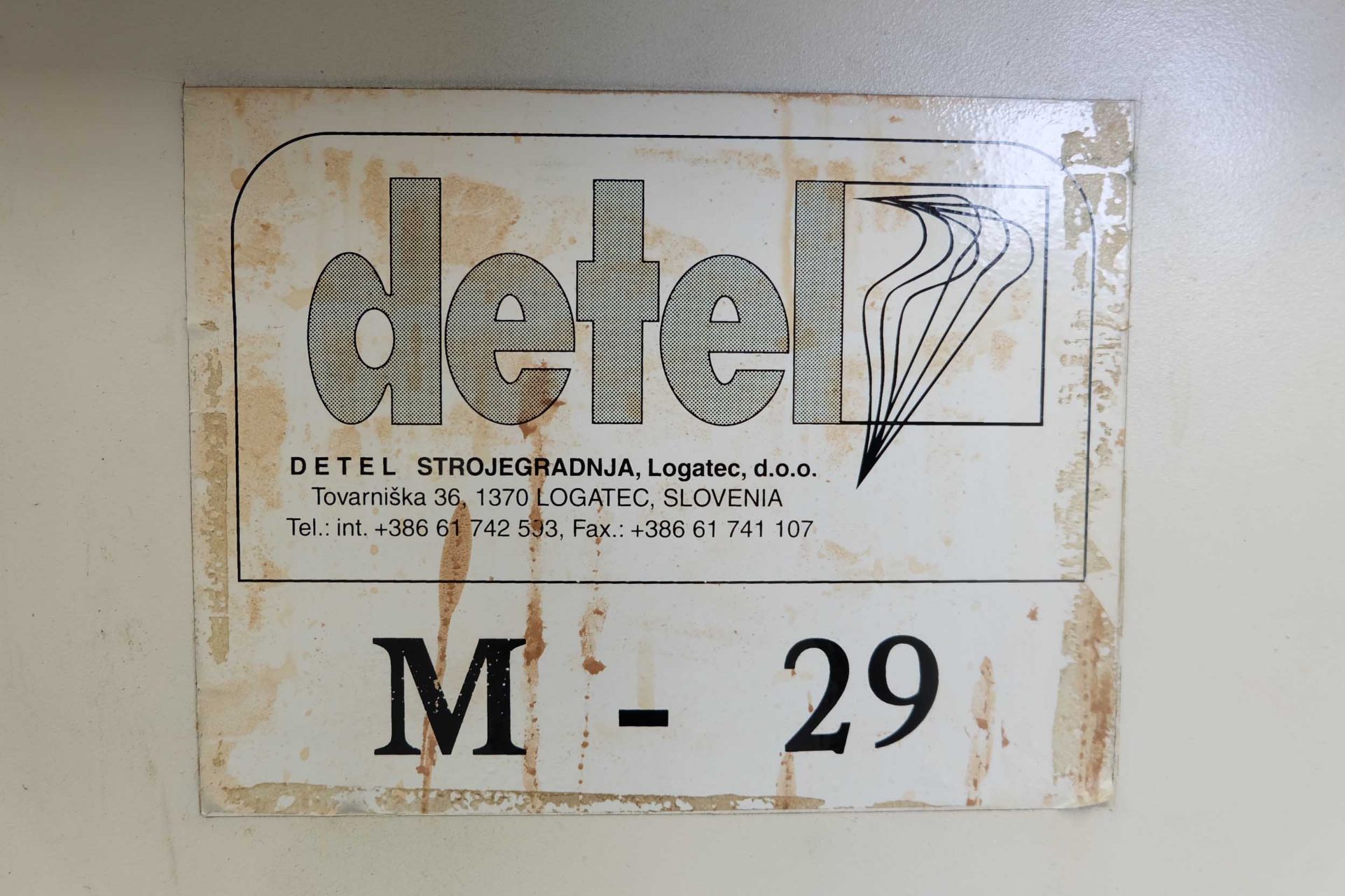 Detel Type M-29 Horizontal/Vertical Dowel Hole Drilling Machine. Spindles: 29. Centre Distance Betwe - Bild 3 aus 13