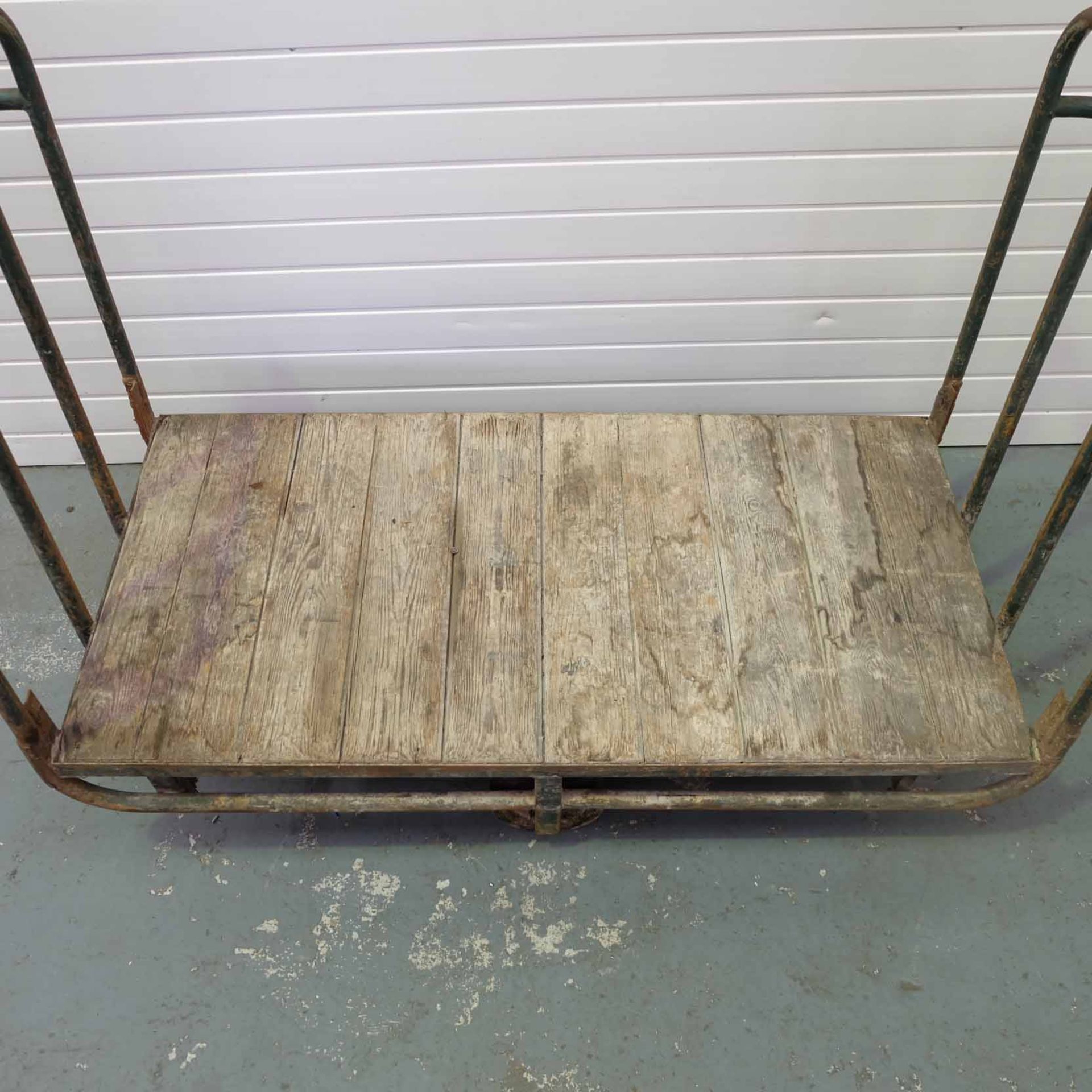 Vintage Luggage Trolley. Size 54" x 27" x 41 1/2". - Bild 4 aus 4