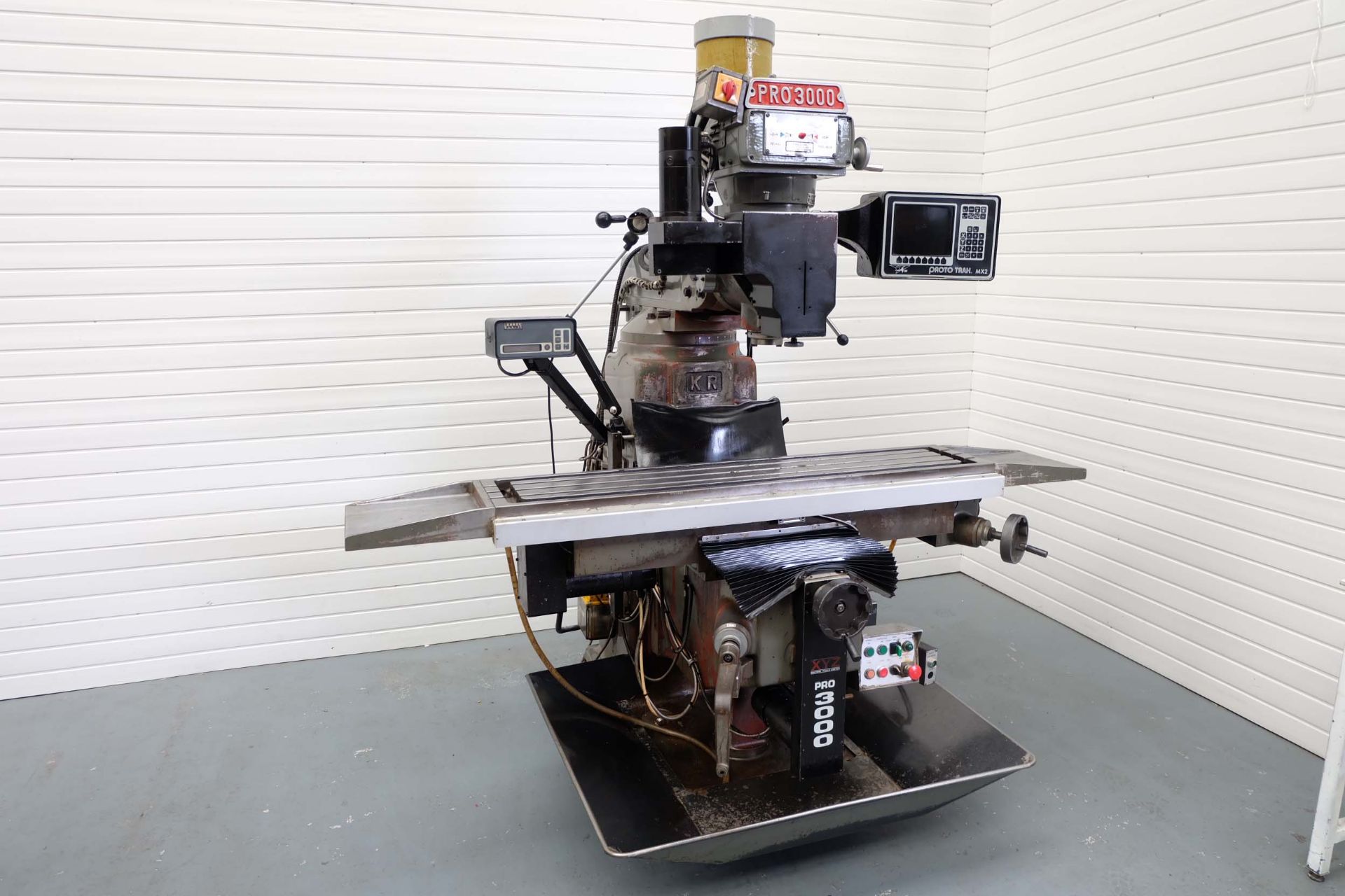 XYZ Pro 3000 SLV Turret Milling Machine With ProTrak MX2 Control. Table Size 58" x 12". Spindle Tap - Bild 2 aus 13