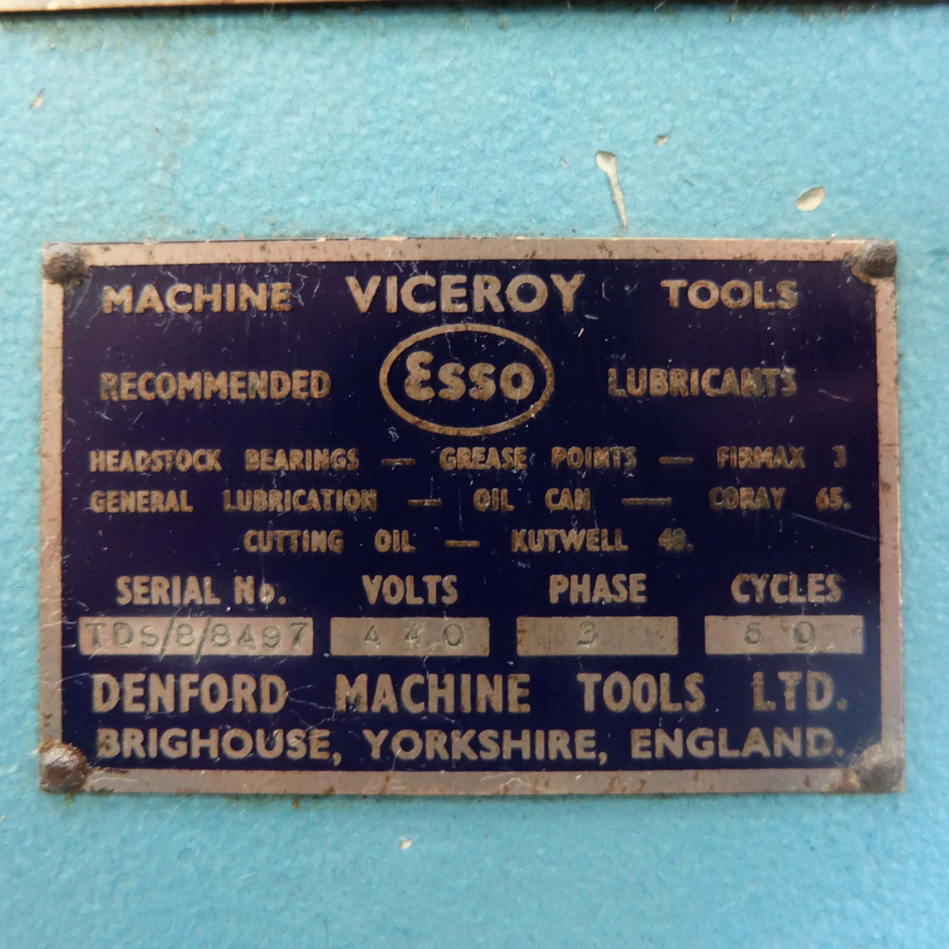 Viceroy Model TDS/8/G/P Double Ended Pedestal Grinding & Polishing Machine. Motor: 3 Phase, 3/4 HP. - Image 7 of 8
