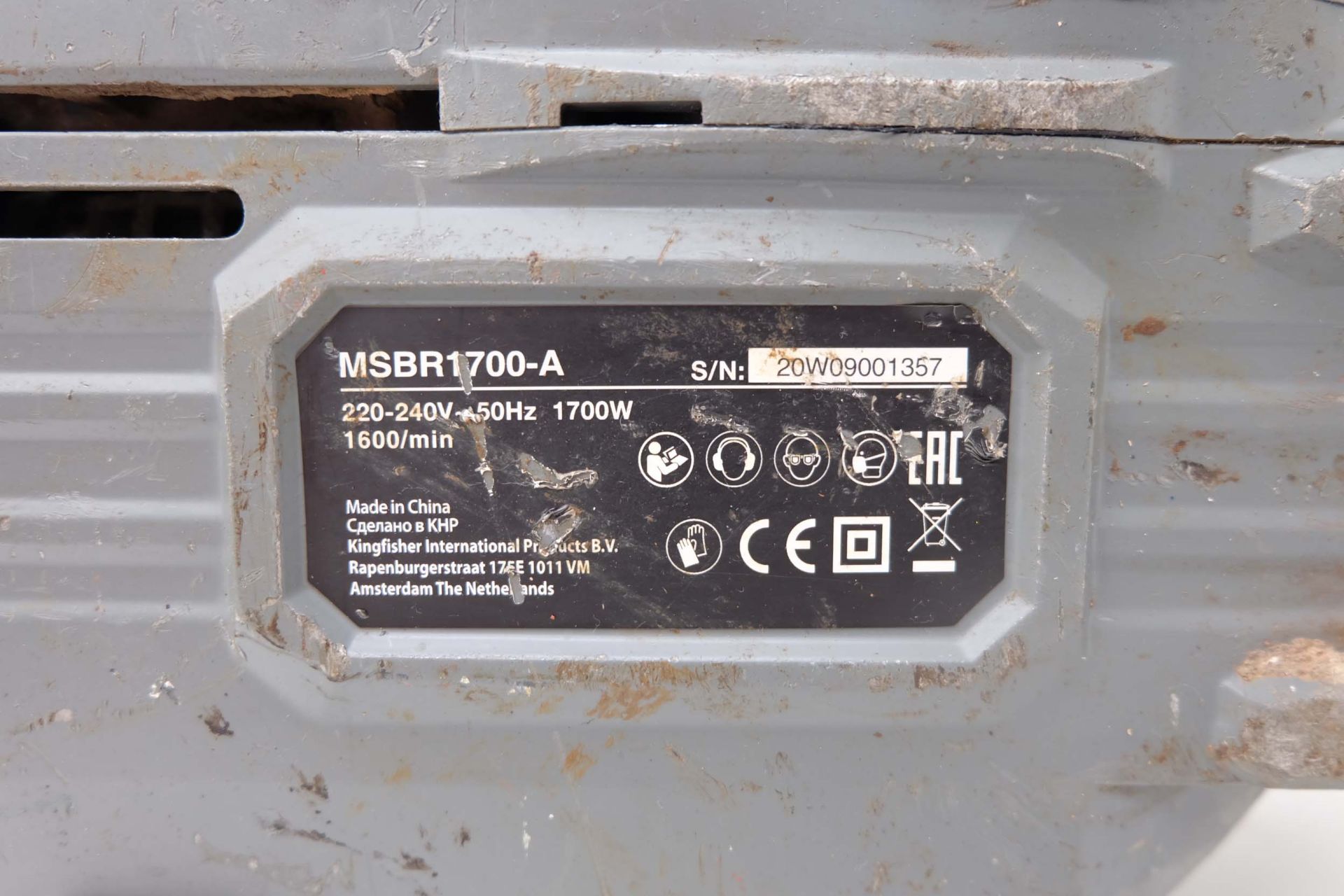 MAC Allister Model MSBR1700-A Breaker. Power 1700W. Volts 220-240. - Image 6 of 8