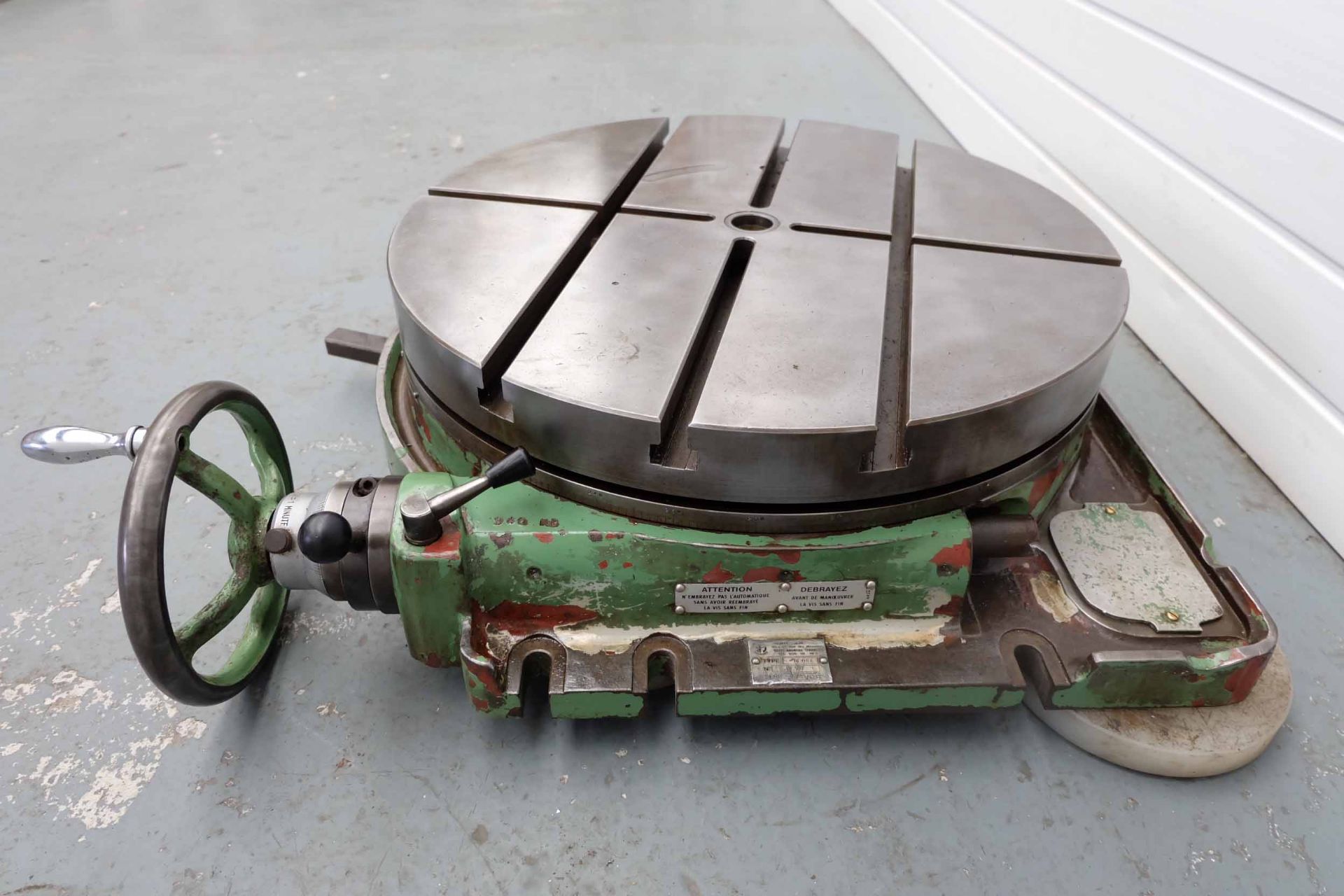 Huron Type 16.084 Rotary Table. Table Diameter 600mm. Table Height 180mm. - Bild 2 aus 9