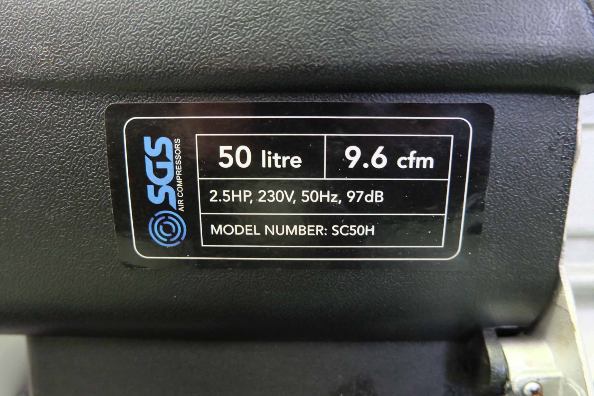 SGS Compressor Model SC50H. Capacity 50 Litre. Single Phase. - Image 4 of 4