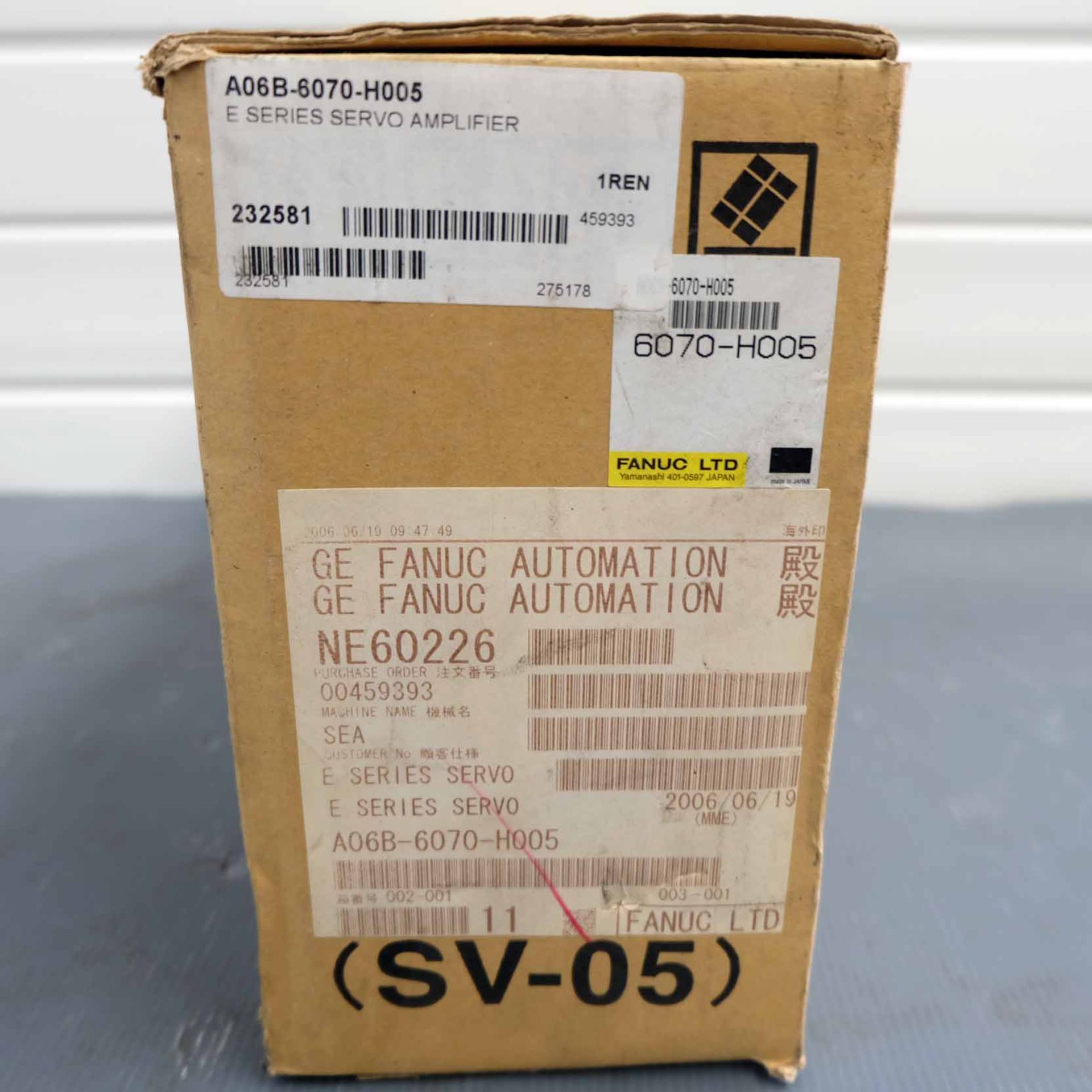 Fanuc Semo Amplifier. Alpha E Series. AO6B-6070-H005. SVM 12. - Image 9 of 9