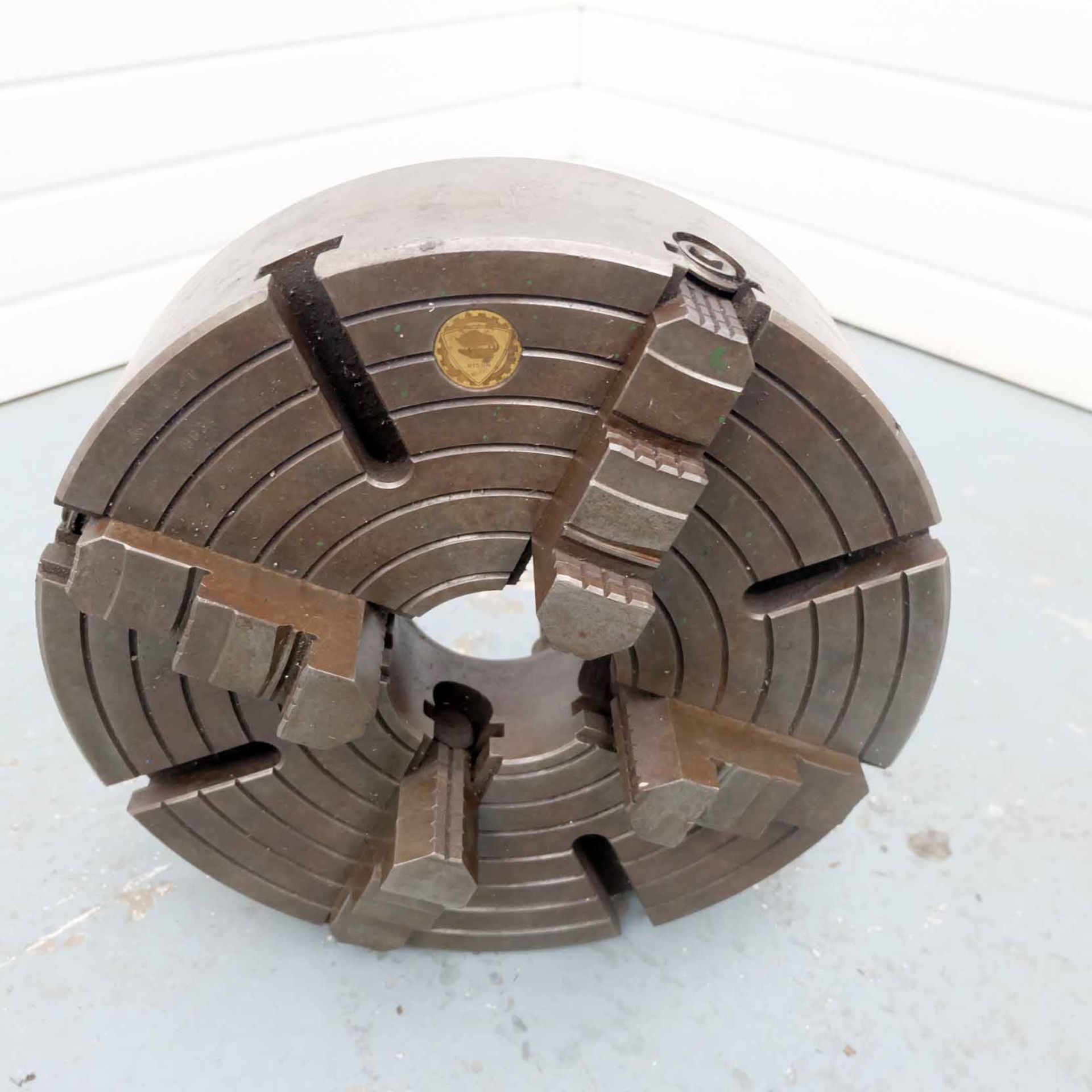 Bison 400mm Diameter Independent Four Jaw Chuck. Fitting 4 Bolts 170mm PCD. Spindle Bore 100mm. - Bild 2 aus 6