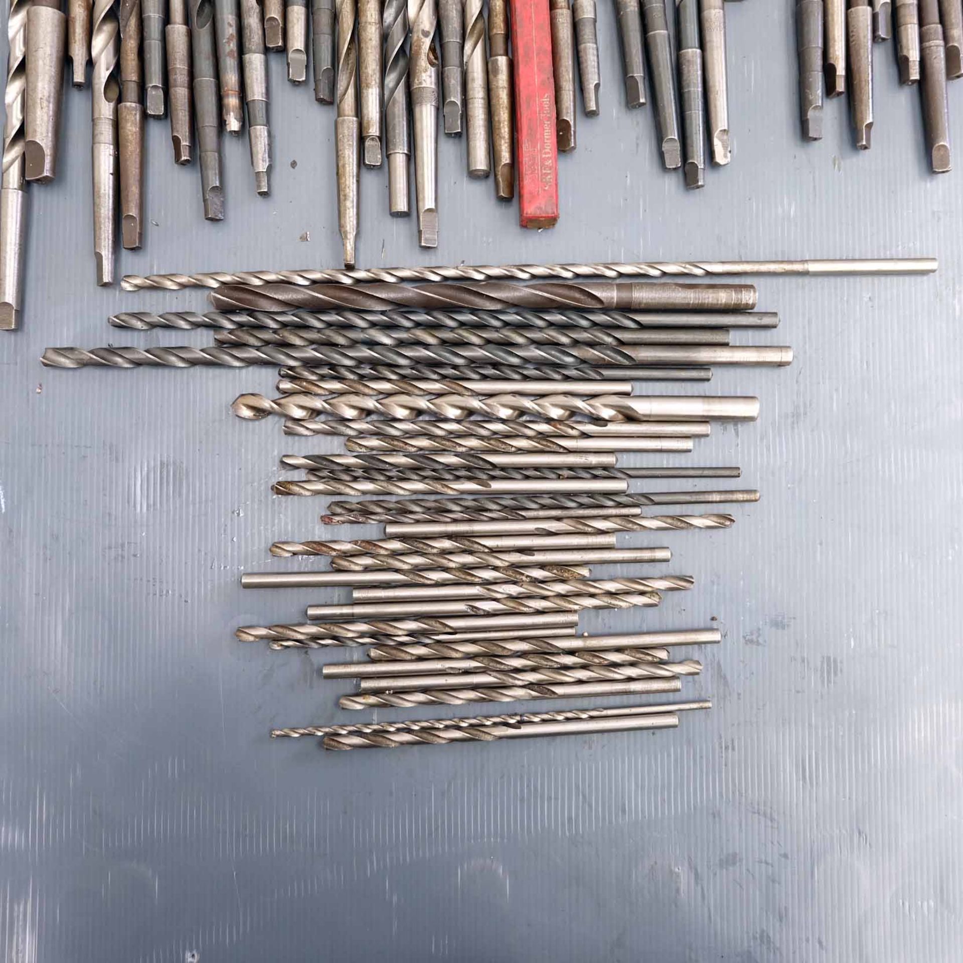 Quantity of Long Series Twist Drills. Various Imperial Sizes. 1 & 2 Morse Taper Straight Shank. - Image 4 of 4