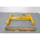 Trenchman 4 Hook Lifting Beam. SWL 2500Kg. Distance From Hook to Hook 1400mm & 1000mm.