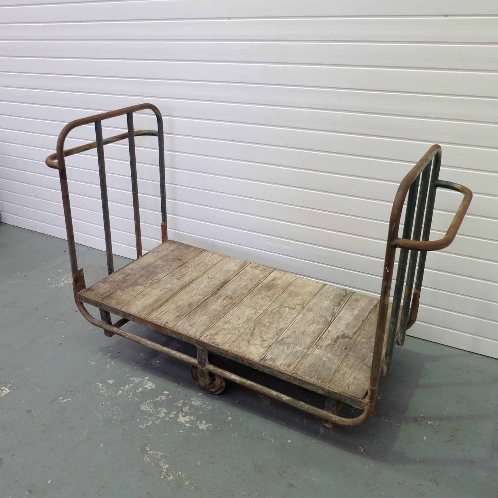 Vintage Luggage Trolley. Size 54" x 27" x 41 1/2". - Bild 3 aus 4