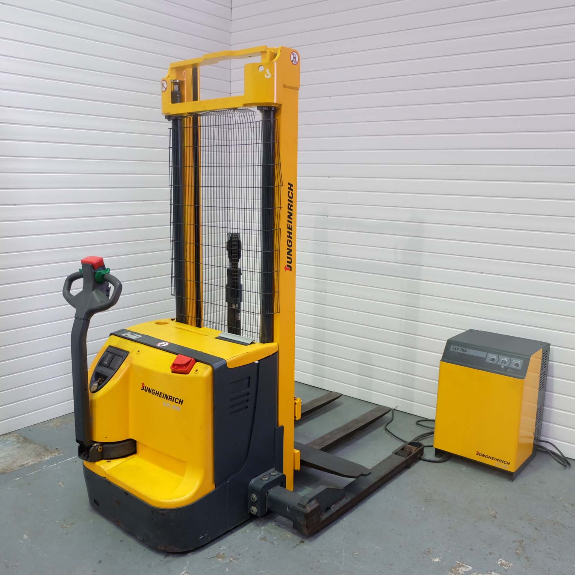 Jungheinrich Type EJC B16 Electric Fork Lift Walkie Stacker. Nominal Load at COG 1600KG. Load Centre - Image 6 of 14