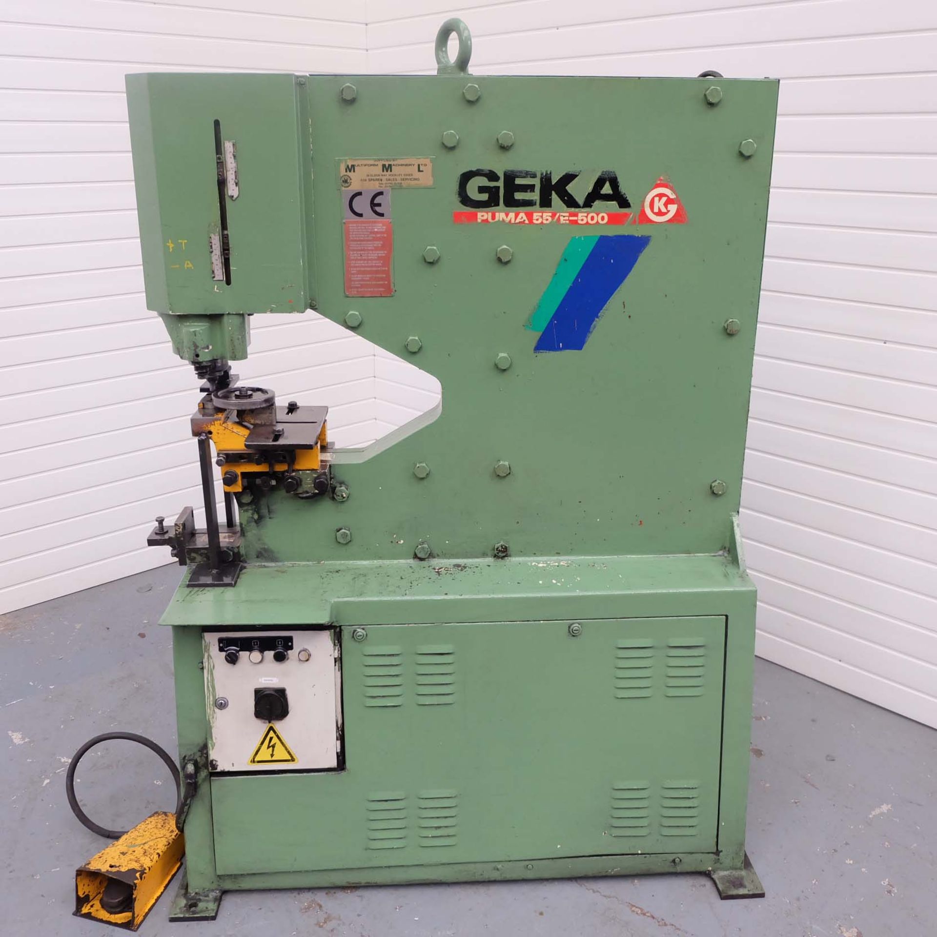 GEKA Puma 55/E - 500 55 Ton Hydraulic Punching Machine. Capacity: 40mm Dia x 10mm. Or: 20mm Dia x 20 - Image 2 of 8