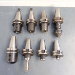 8 x BT50 Spindle Tools. Straight Shank Side Locking Tool Holders.