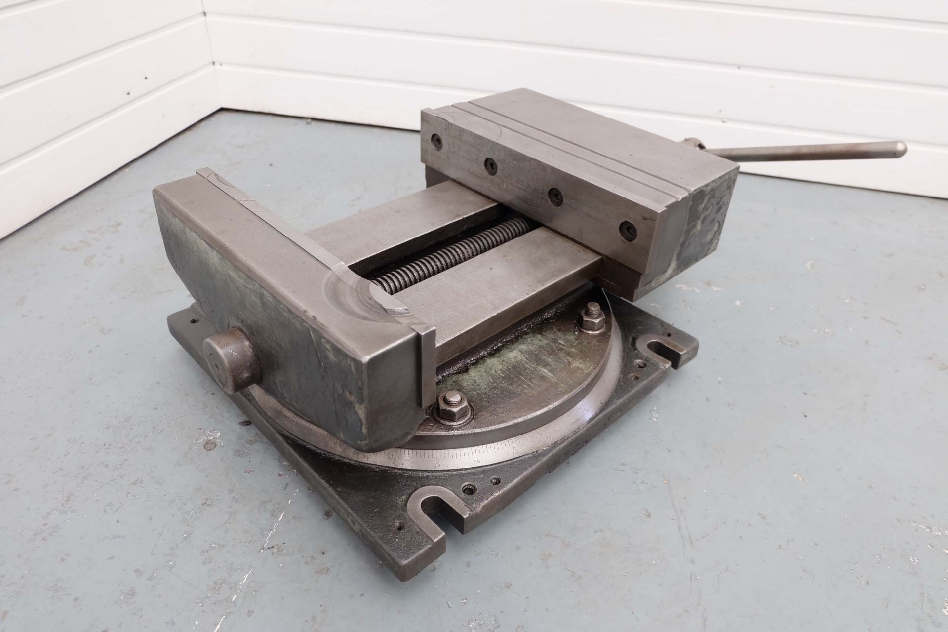 14" Swivelling Machine Vice. Width of Jaws 14". Height of Jaws 3". Max Opening 14". Clamping Slot Di - Image 2 of 8