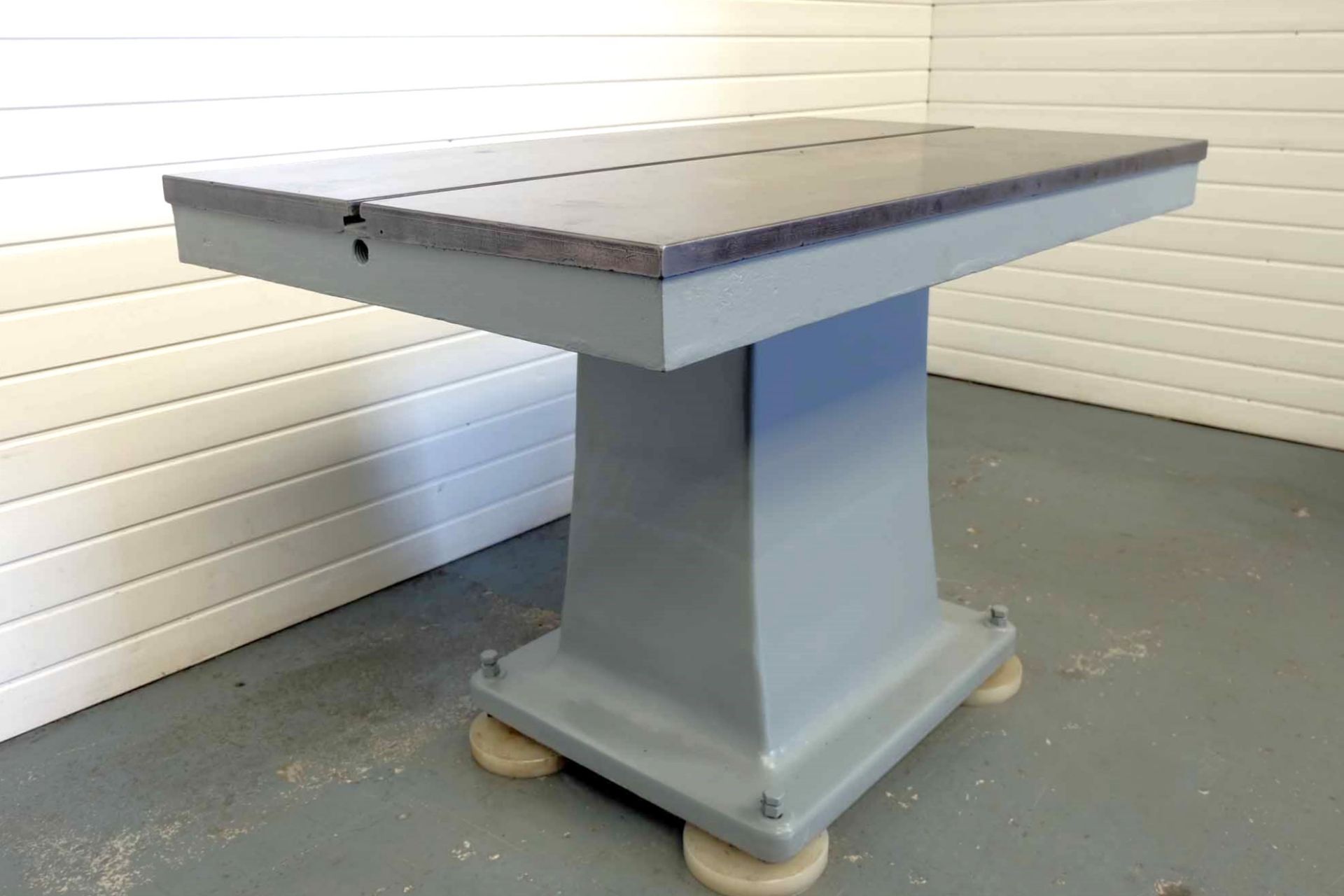Cast Iron Surface Table With Tee Slot . Size: 54" x 32". Surface Height: 34". - Image 5 of 6