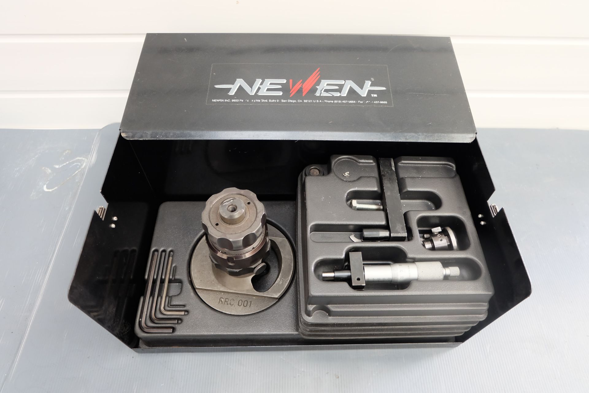 Newen PCC100 Pre-Combustion Chamber Borer. Designed to Counterbore the Housing of the Pre-Combustion