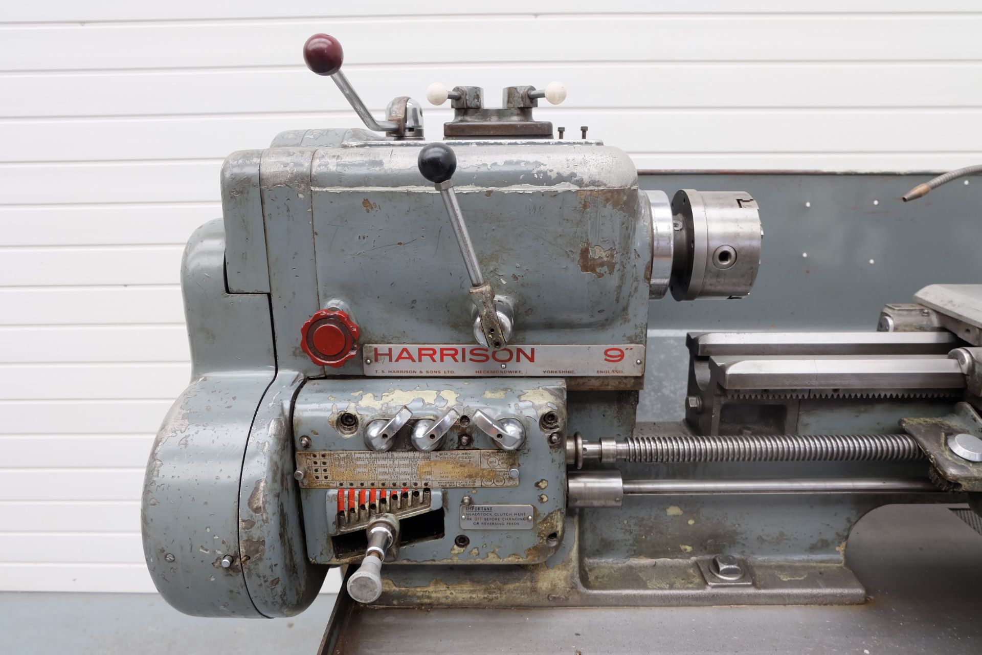 Harrison 9" Gap Bed Centre Lathe. Swing Over Bed 9". Distance Between Centres 24". Swing in Gap 16". - Image 2 of 12