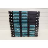 10 x Fibre Optic Cassette Patch Panels. Rack Mountable 1U 19". Port, Duplex LC MPO MTP Fibre Optics.