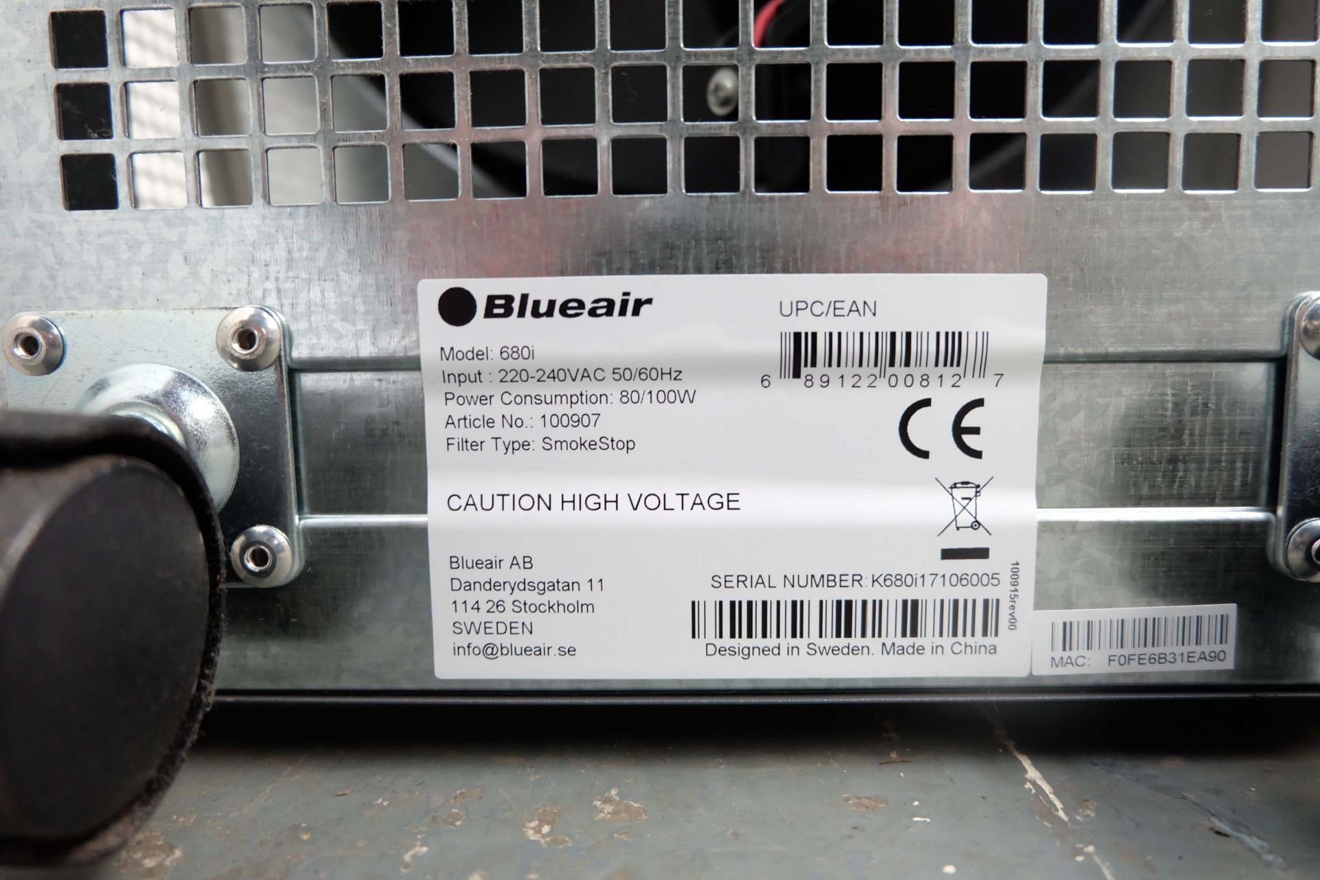 BLUE AIR 680i Mobile Air Filtration Unit. - Image 4 of 4