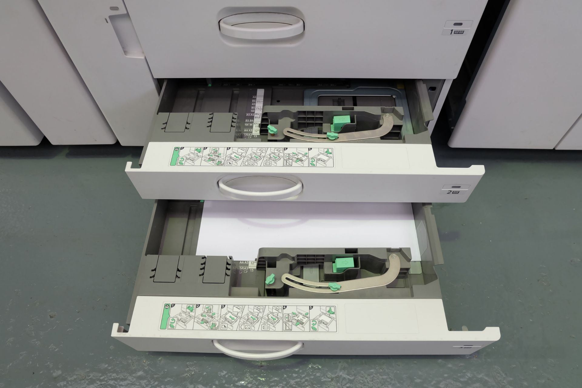 Ricoh Pro C5200s Colour Production Printer. Prints upto 65ppm. Paper Weight Upto 360g/m2. Max Sheet - Bild 10 aus 23