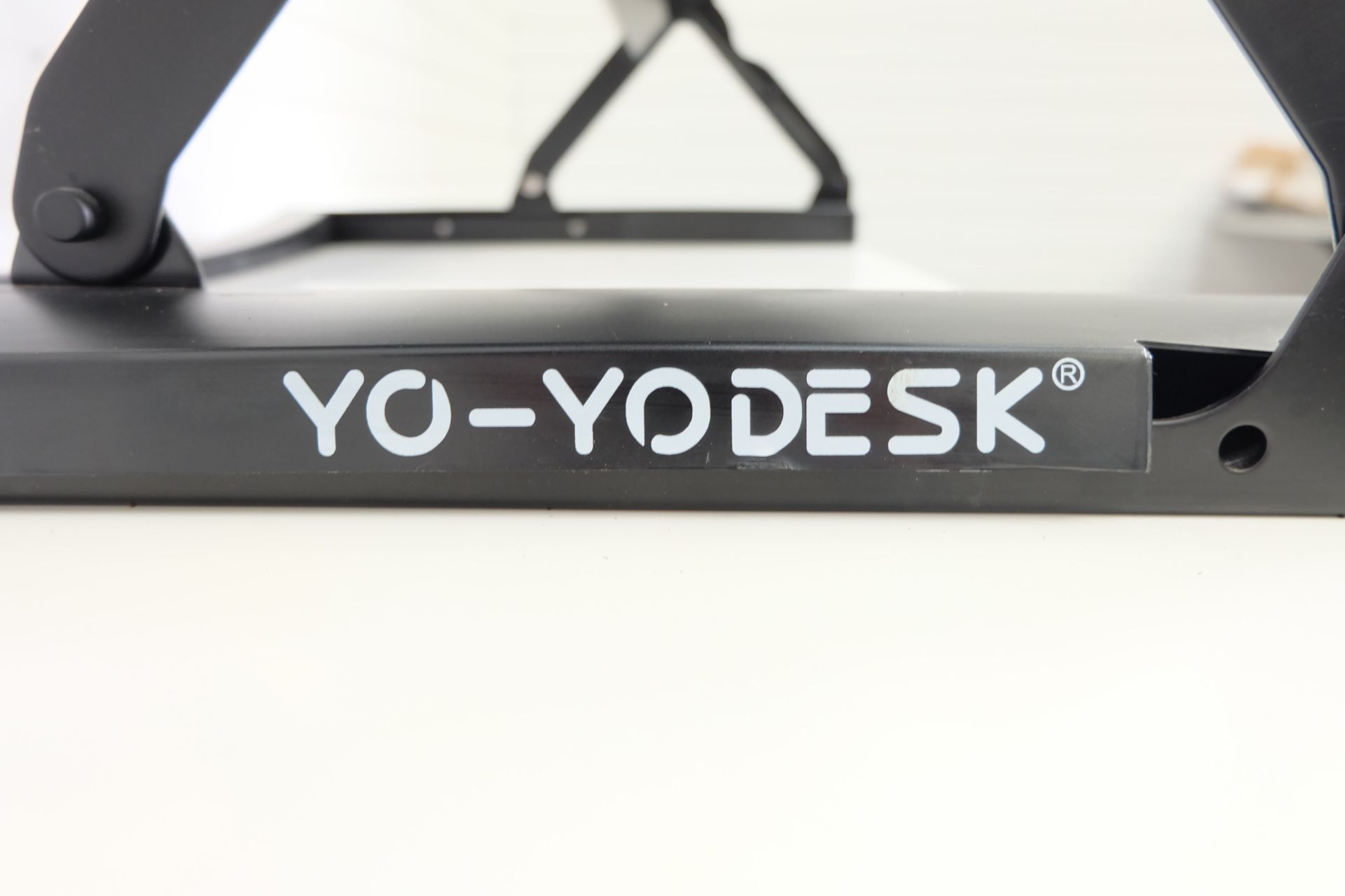YO-YO DESK Adjustable Standing Desk. Variable Heights. Keyboard Shelf. 35" Wide. 20" Max Height. - Image 3 of 4