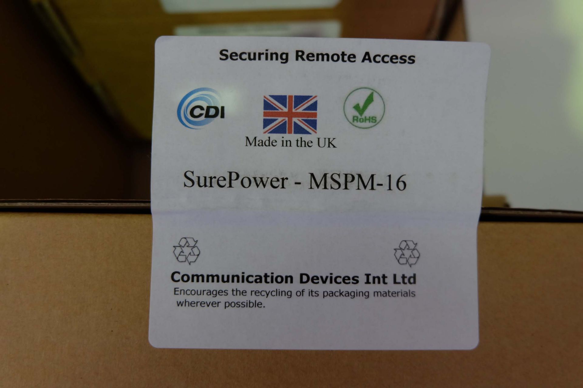 8 x Sure Power -MSPM - 16 Power Packs With 16 Amp Circuit Breaker - Image 5 of 5