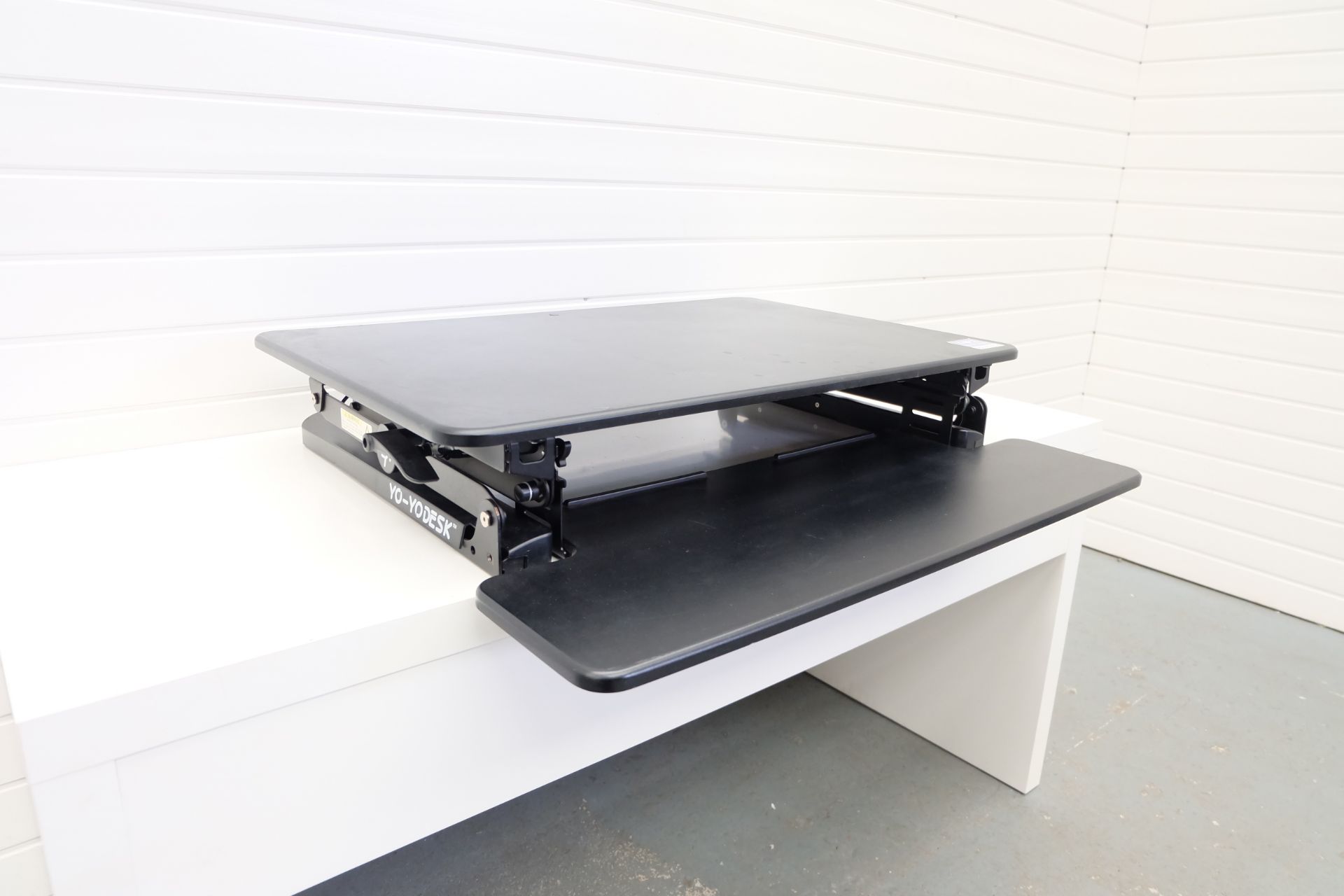 YO-YO DESK Adjustable Standing Desk. Variable Heights. Keyboard Shelf. 35" Wide. 20" Max Height. - Image 5 of 5