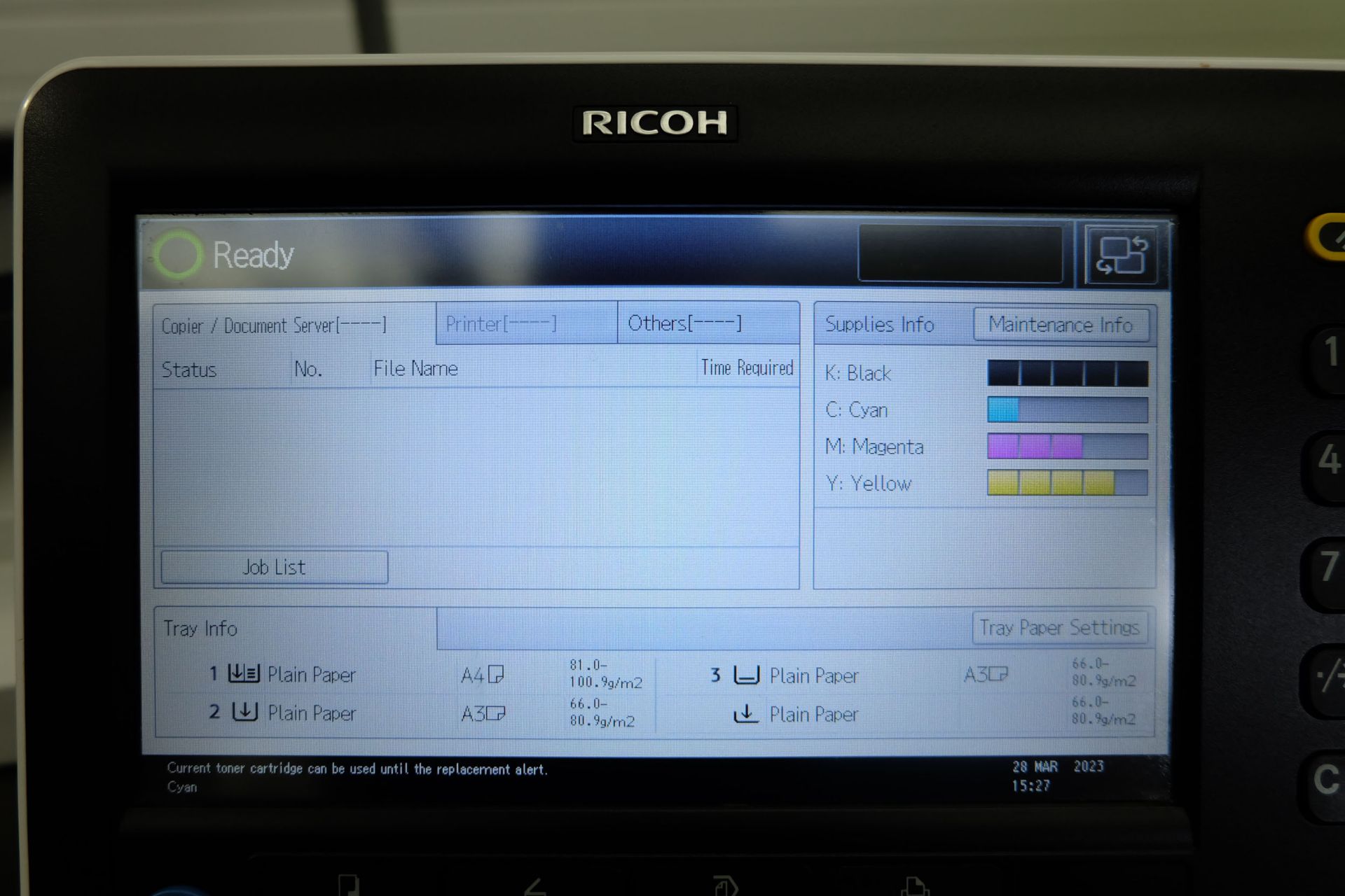 Ricoh Pro C5200s Colour Production Printer. Prints upto 65ppm. Paper Weight Upto 360g/m2. Max Sheet - Bild 16 aus 23