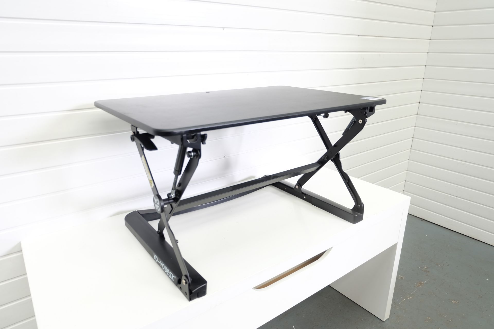 YO-YO DESK Adjustable Standing Desk. Variable Heights. Keyboard Shelf. 35" Wide. 20" Max Height. - Image 2 of 4