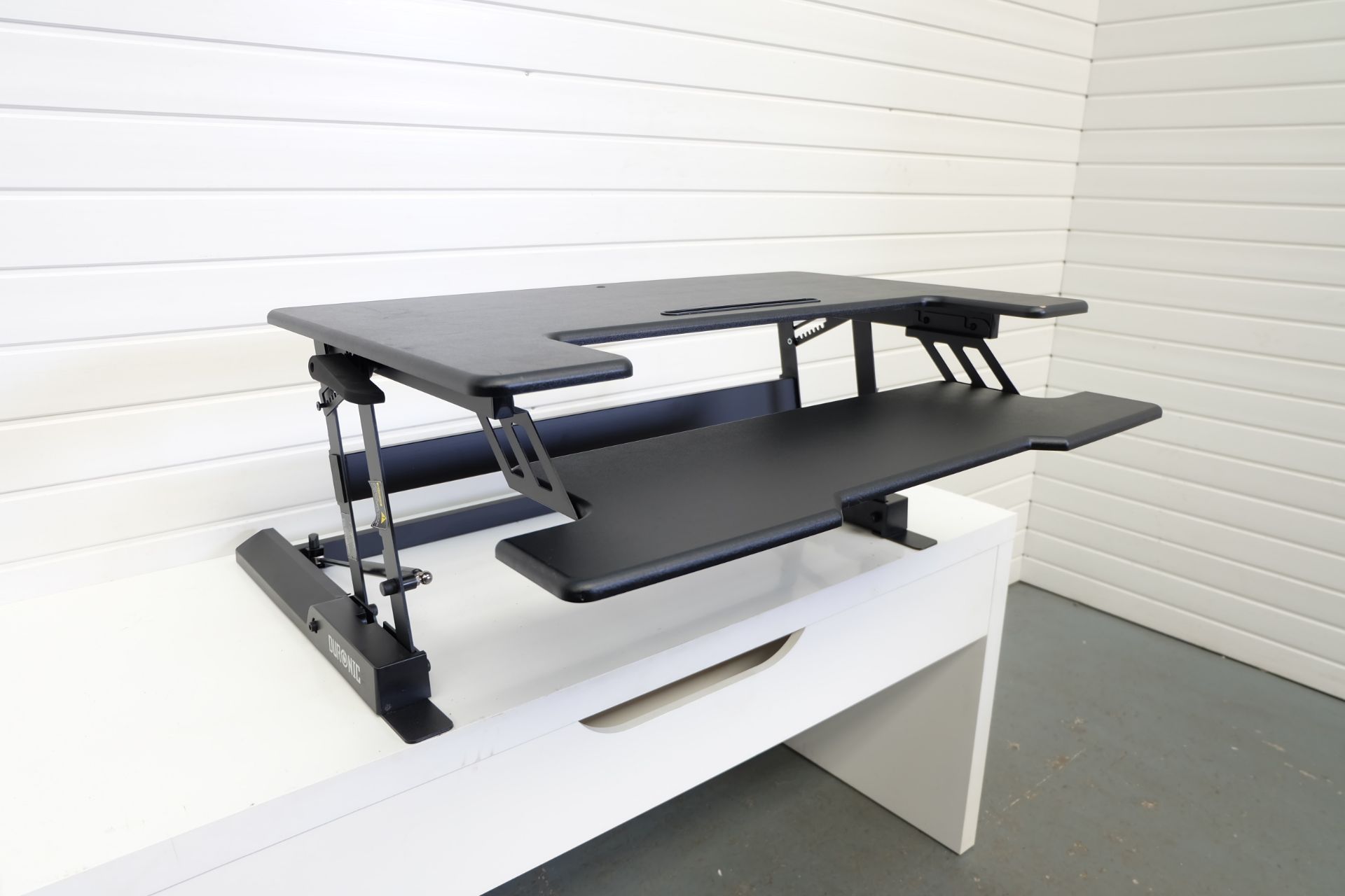 DURONIC Adjustable Standing Desk. Variable Heights. Keyboard Shelf. 36" Wide. 16.5" Max Height. - Image 2 of 4