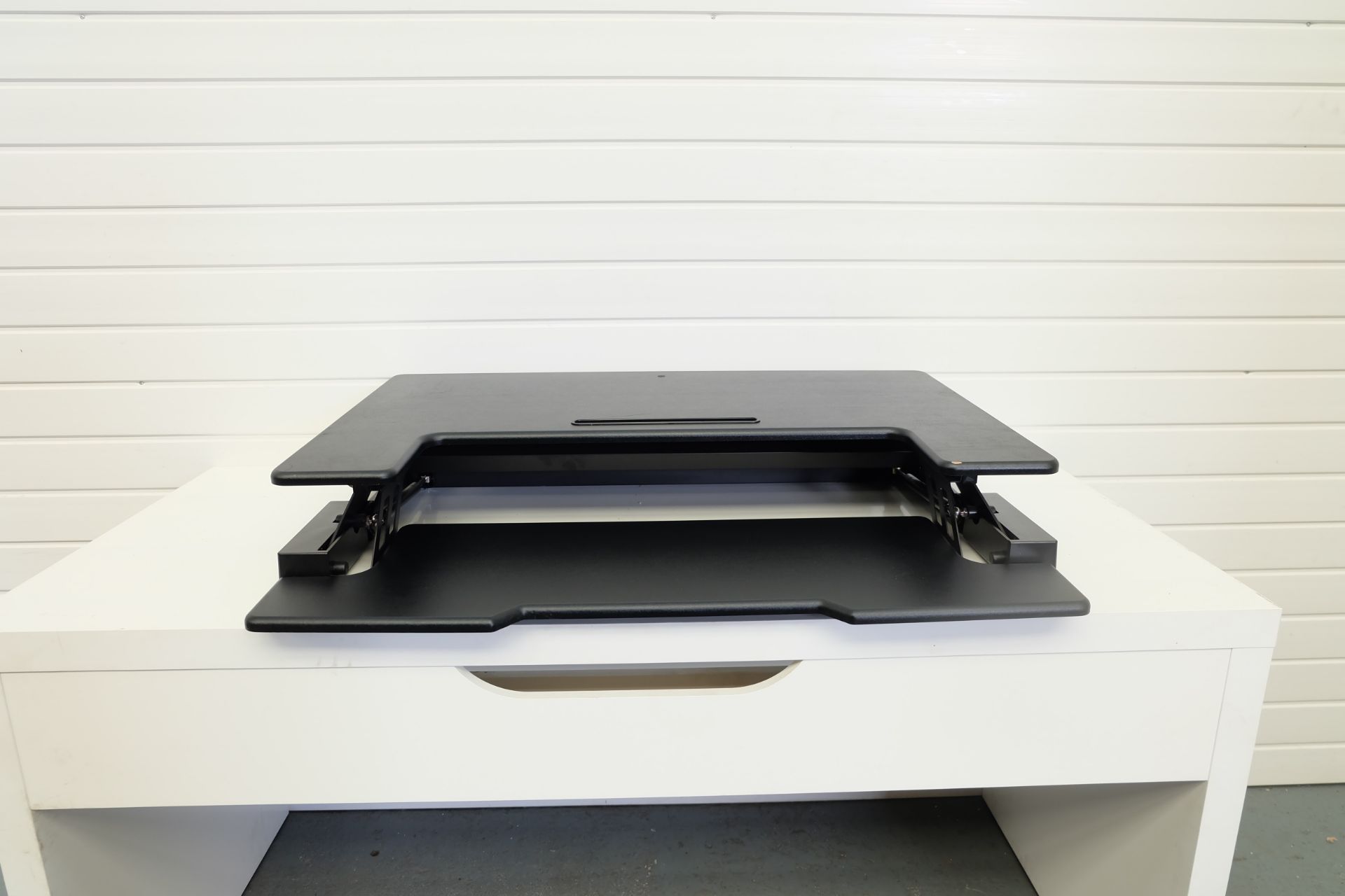 DURONIC Adjustable Standing Desk. Variable Heights. Keyboard Shelf. 36" Wide. 16.5" Max Height. - Image 4 of 4