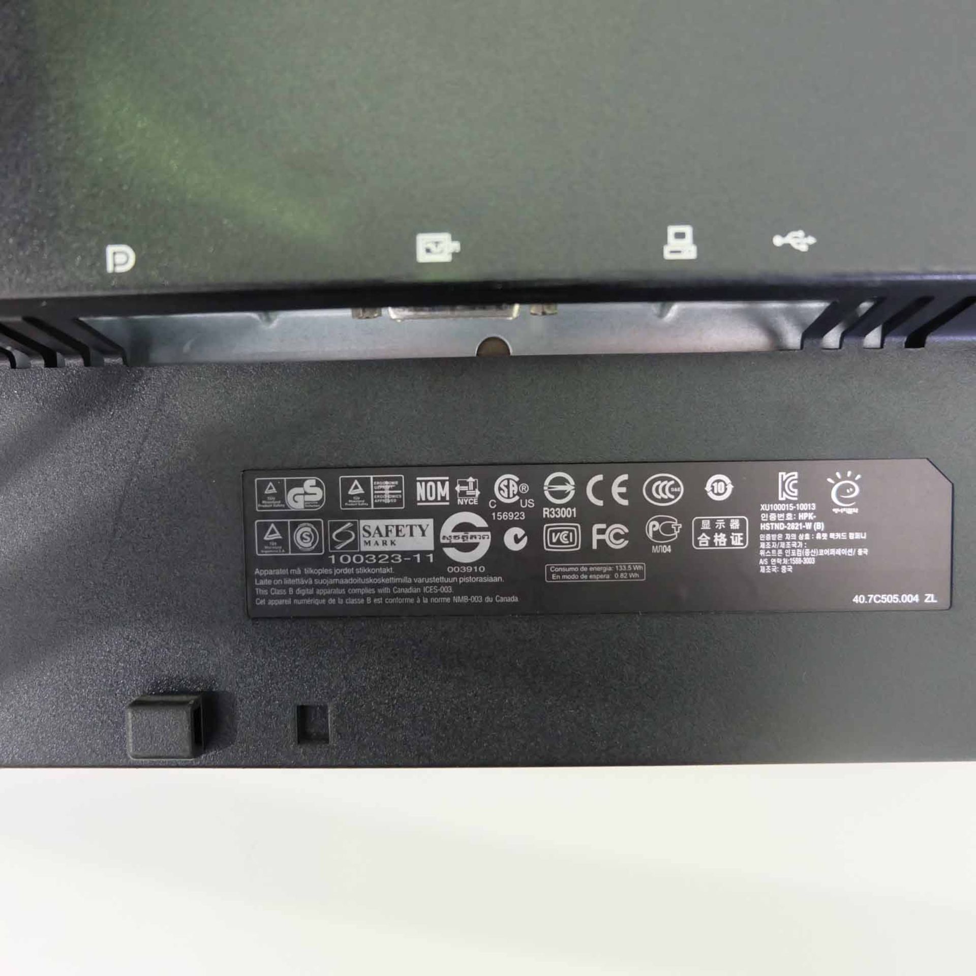 HP Model HPZR30W LCD Computer Monitor. Size 30". Tilting and Swivelling. - Image 8 of 10