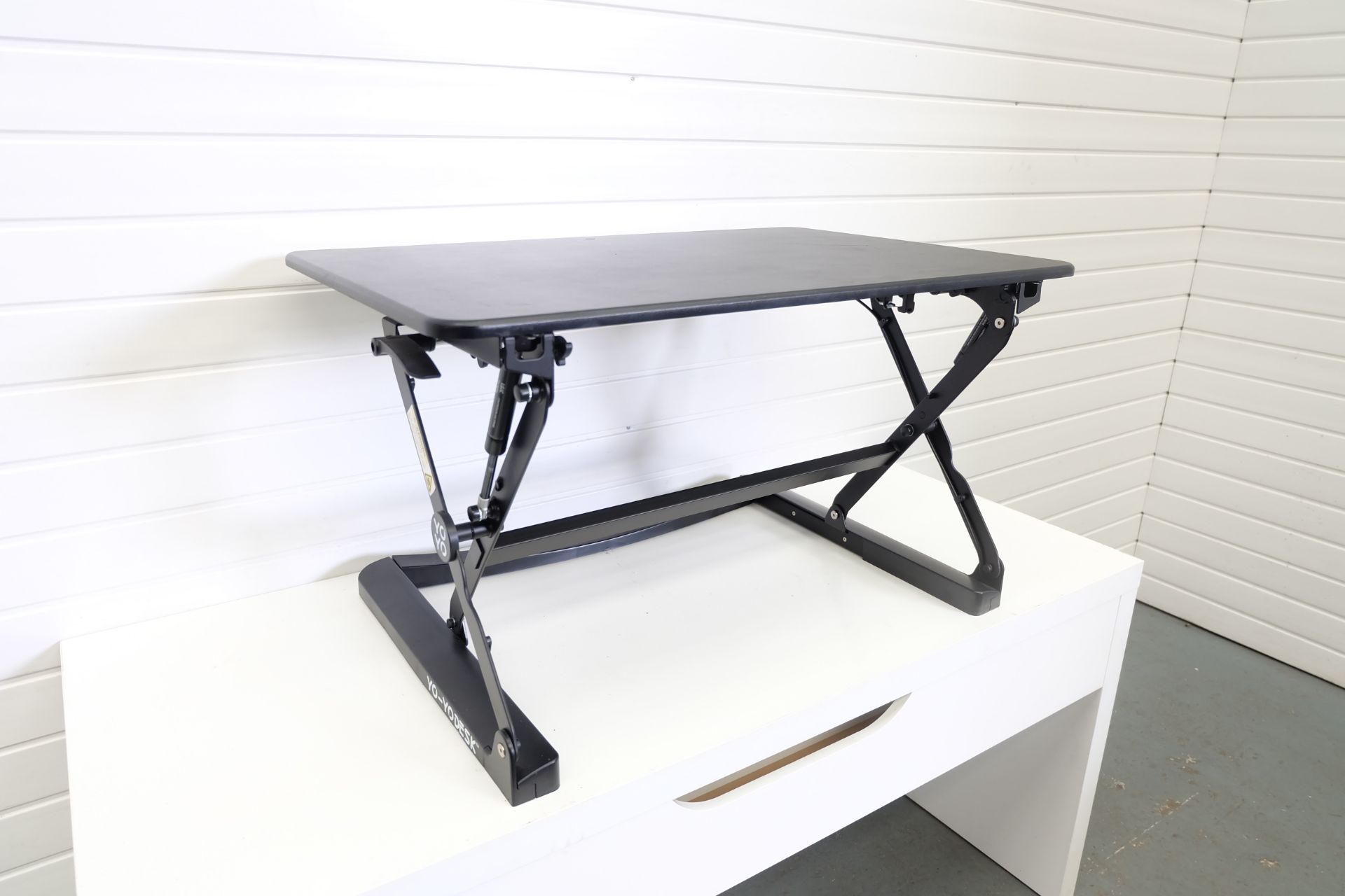YO-YO DESK Adjustable Standing Desk. Variable Heights. Keyboard Shelf. 35" Wide. 20" Max Height. - Image 2 of 4