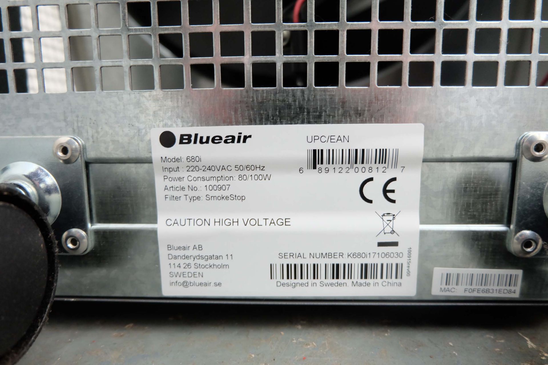 BLUE AIR 680i Mobile Air Filtration Unit. With Smoke Stop Type Filter. - Bild 4 aus 4