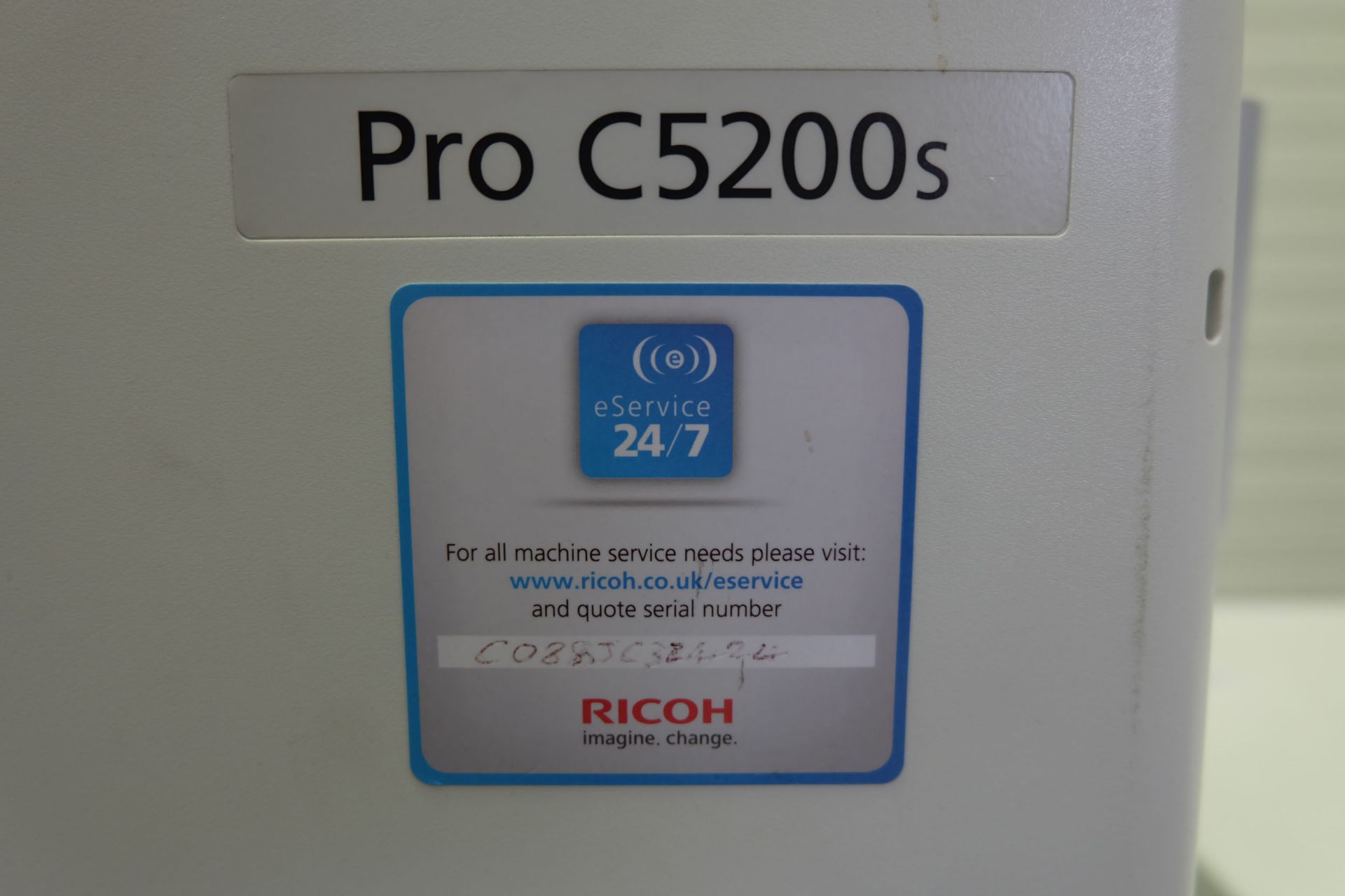 Ricoh Pro C5200s Colour Production Printer. Prints upto 65ppm. Paper Weight Upto 360g/m2. Max Sheet - Bild 18 aus 23