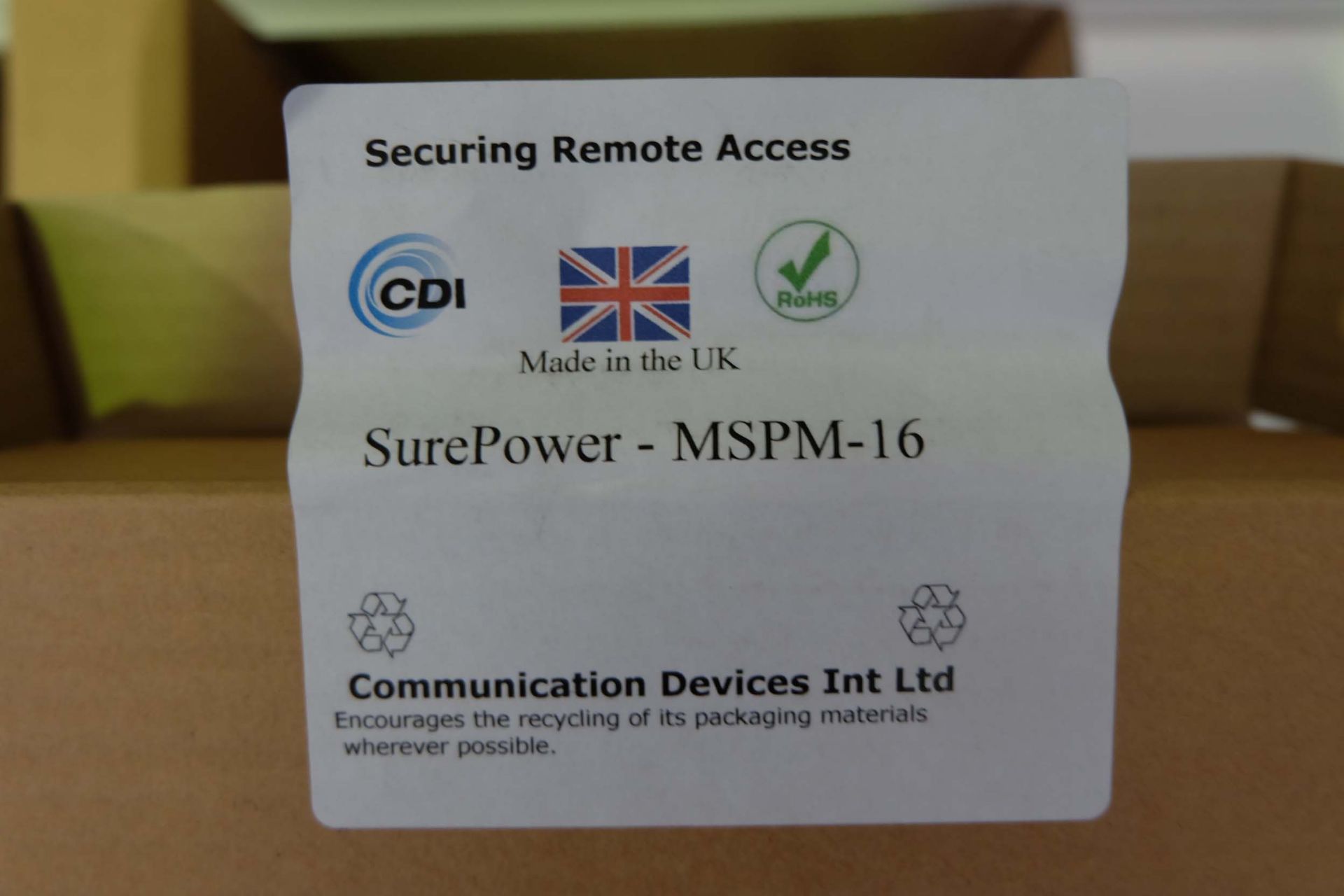 8 x Sure Power -MSPM - 16 Power Packs With 16 Amp Circuit Breaker - Image 5 of 5