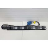 HP Power Monitoring PDU-S2132. Input: 1 Phase (2W - + END) 32 Amp Max. Output: 72 x 10 Amp & 6 x 16