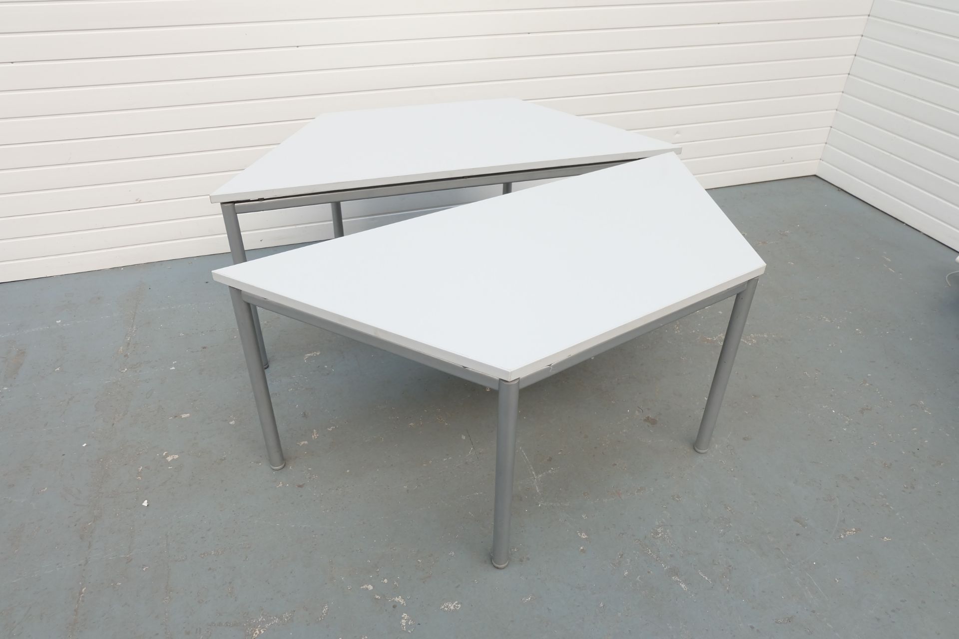 Two Part Hexagonal Table With Adjustable Feet. Size 1600mmx 690mm x 680mm High. - Image 3 of 3