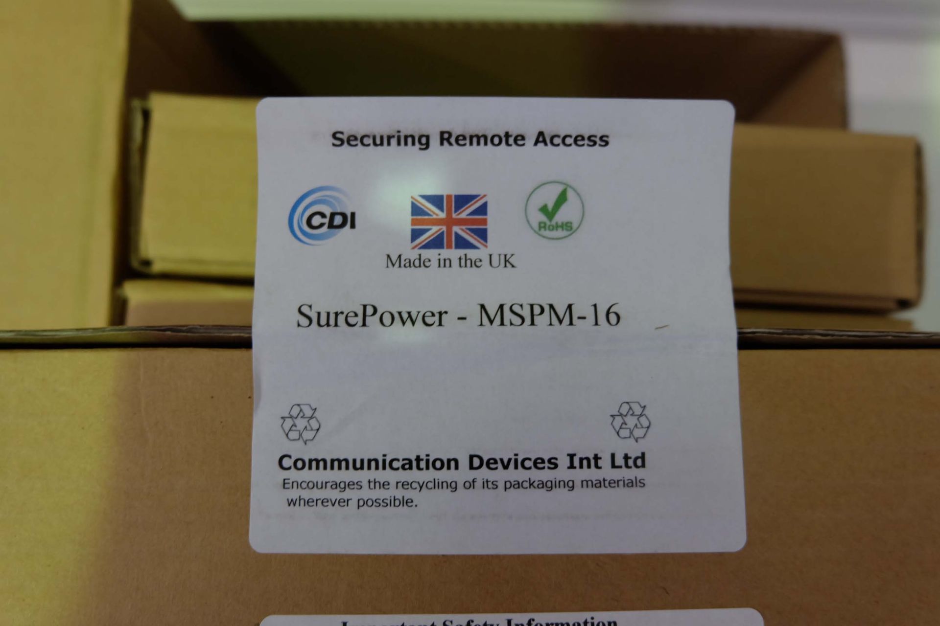 8 x Sure Power -MSPM - 16 Power Packs With 16 Amp Circuit Breaker - Image 5 of 5