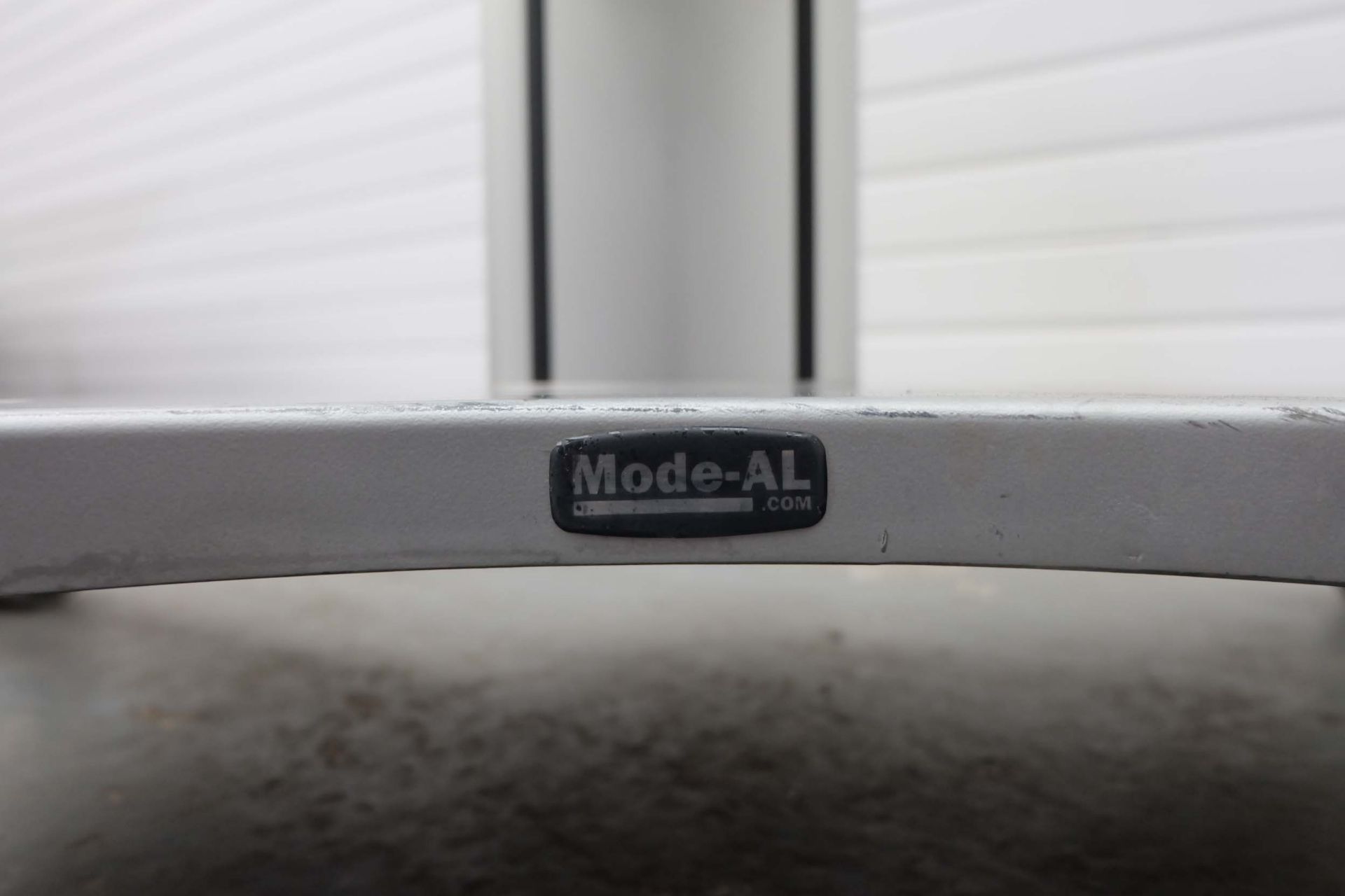 MODE-AL Exhibition T.V Media Stand on Wheels. 2 Glass Shelves. Adjustable T.V Back. (T.V Brackets Mi - Image 6 of 6