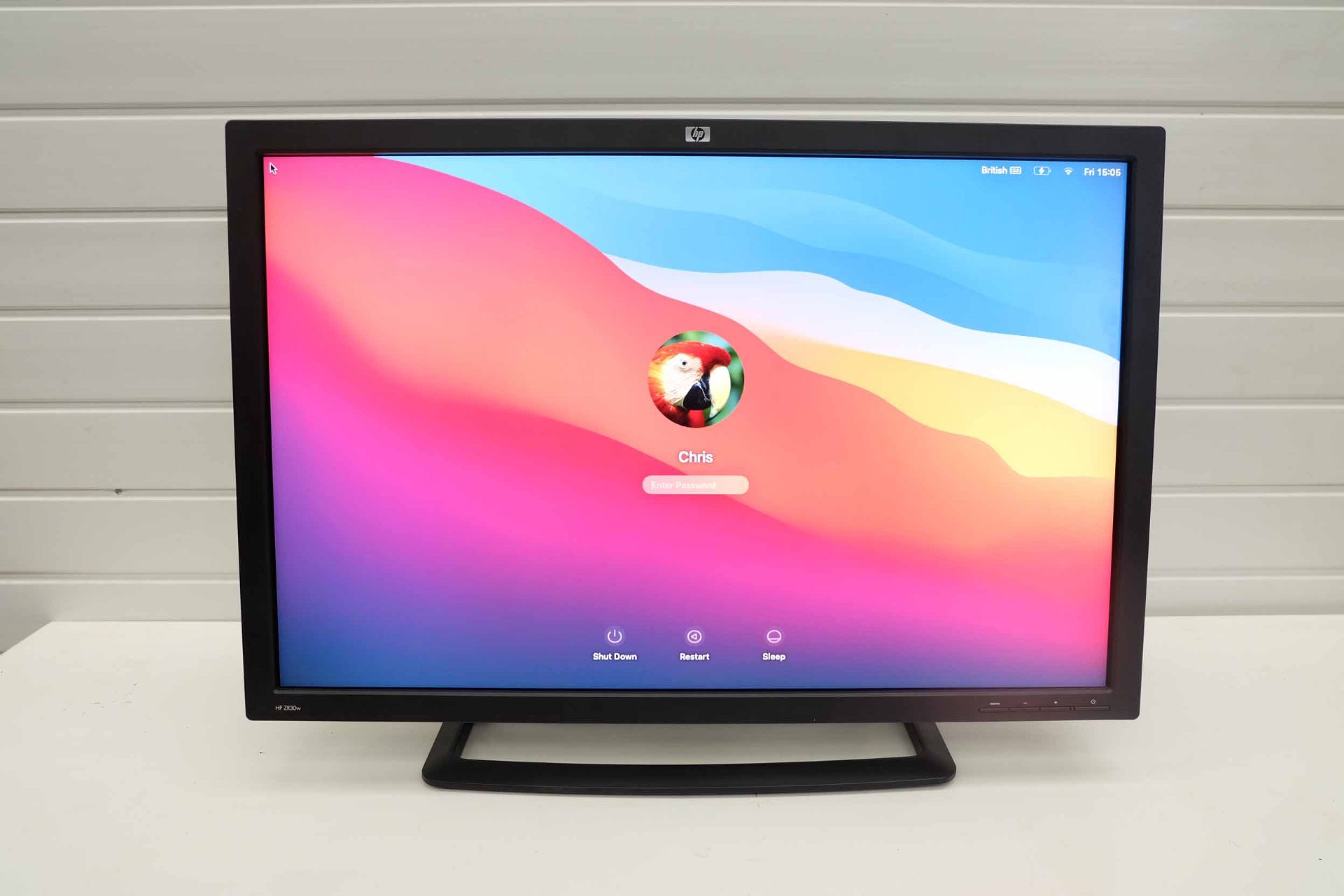 HP Model HPZR30W LCD Computer Monitor. Size 30". Tilting and Swivelling.
