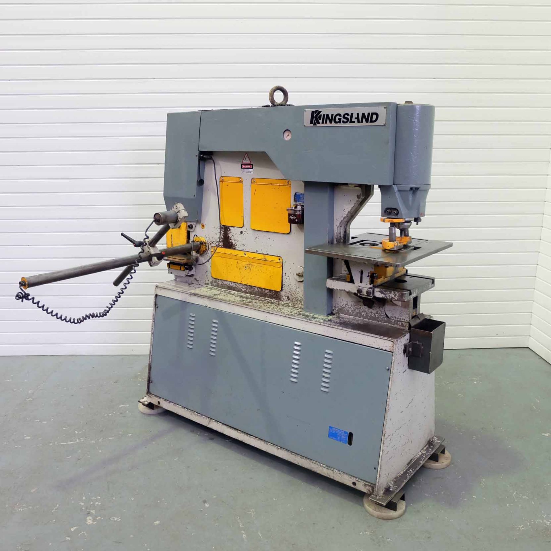 Kingsland 70XS Hydraulic Steel Worker. Capacity 70 Ton. Punch Capacity 26 x 20mm or 55 x 10mm. Secti