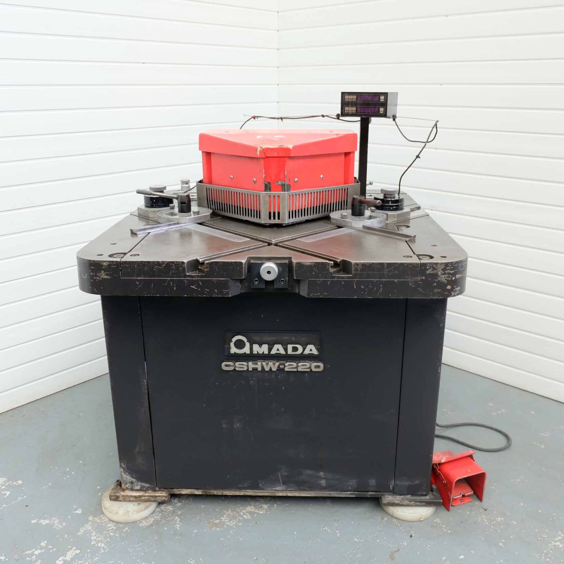 Amada CSHW-220 Double Sided Hydraulic Corner Notcher. With Punch & Cropping Attachments. Capacity 22 - Image 2 of 19