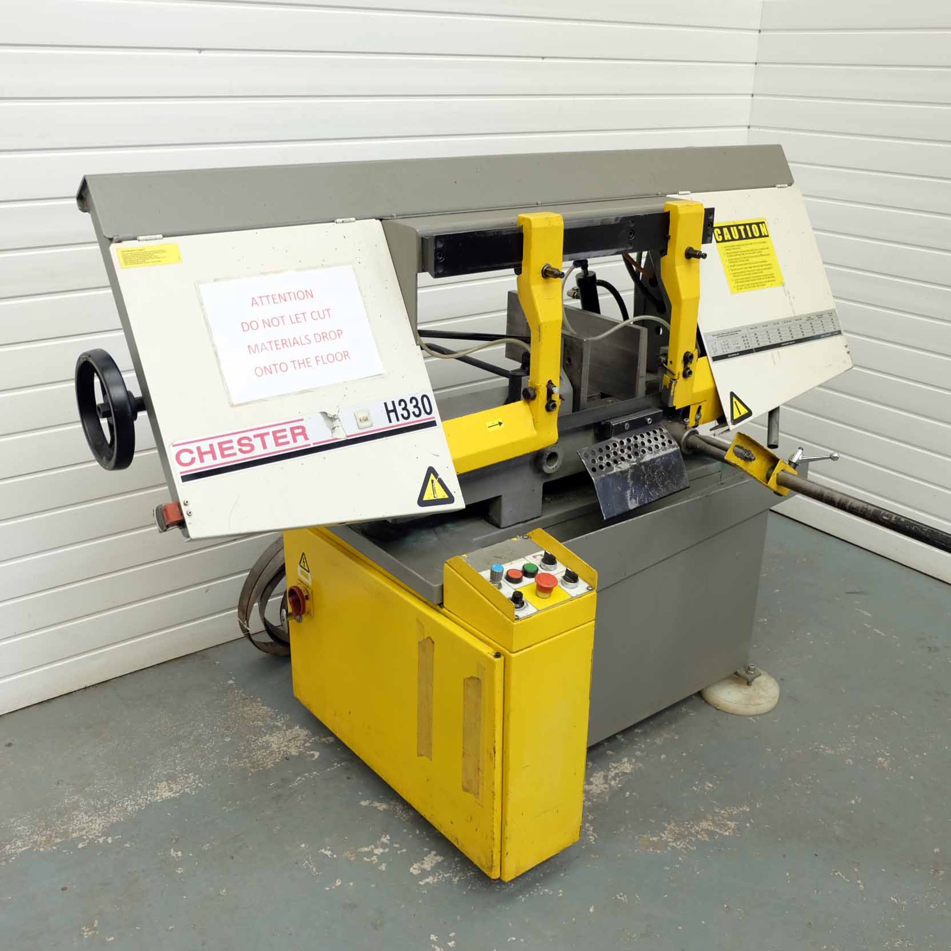 Chester H330 Horizontal Bandsaw. Variable Speed. Powered Rise & Fall. With 3 Spare Blades. - Image 2 of 14